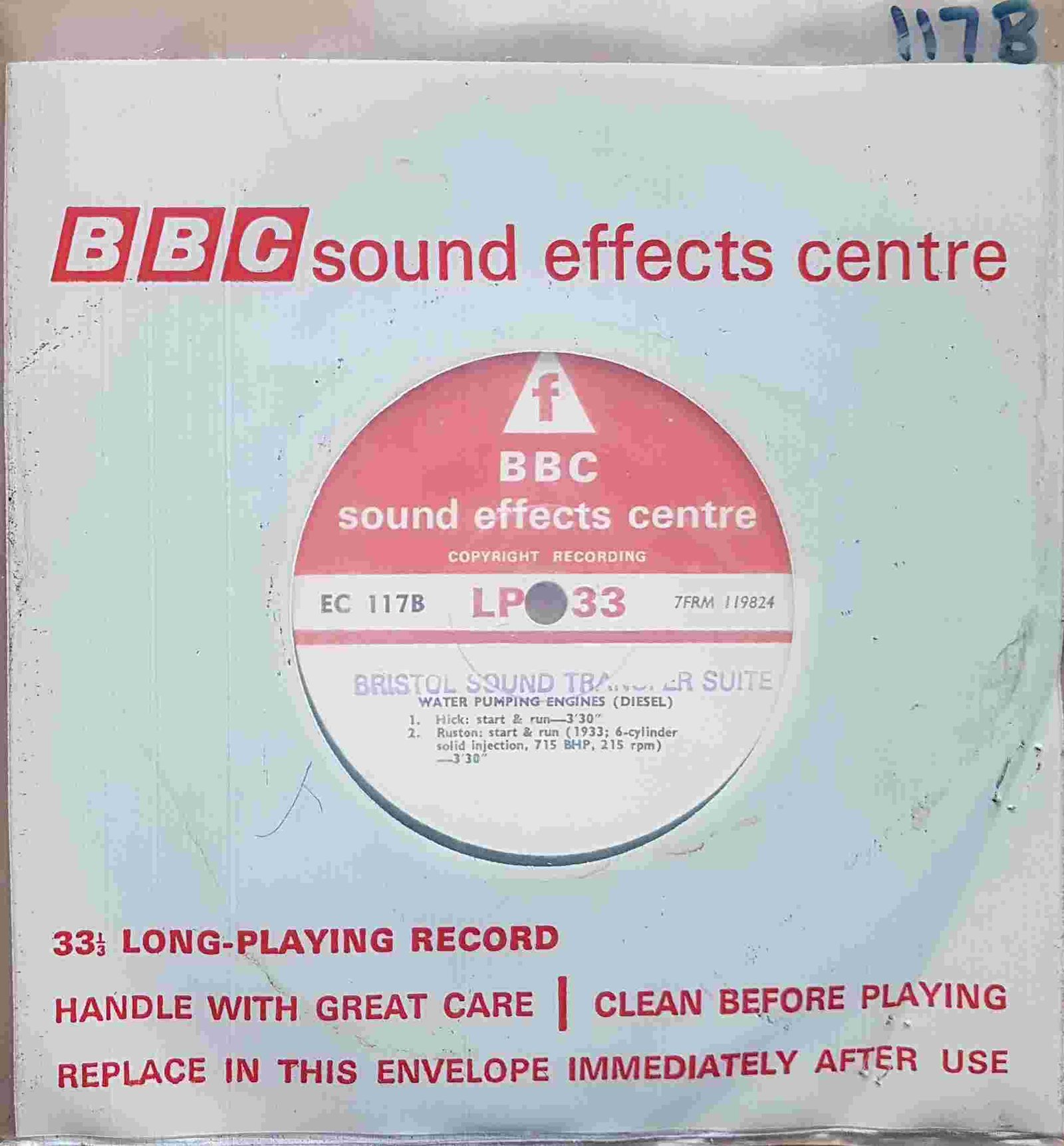 EC 117B Water pumping engines (Diesel) Not registered from the BBC singles - Records and Tapes library Picture of EC 117B Water pumping engines (Diesel) by artist Not registered from the BBC singles - Records and Tapes library