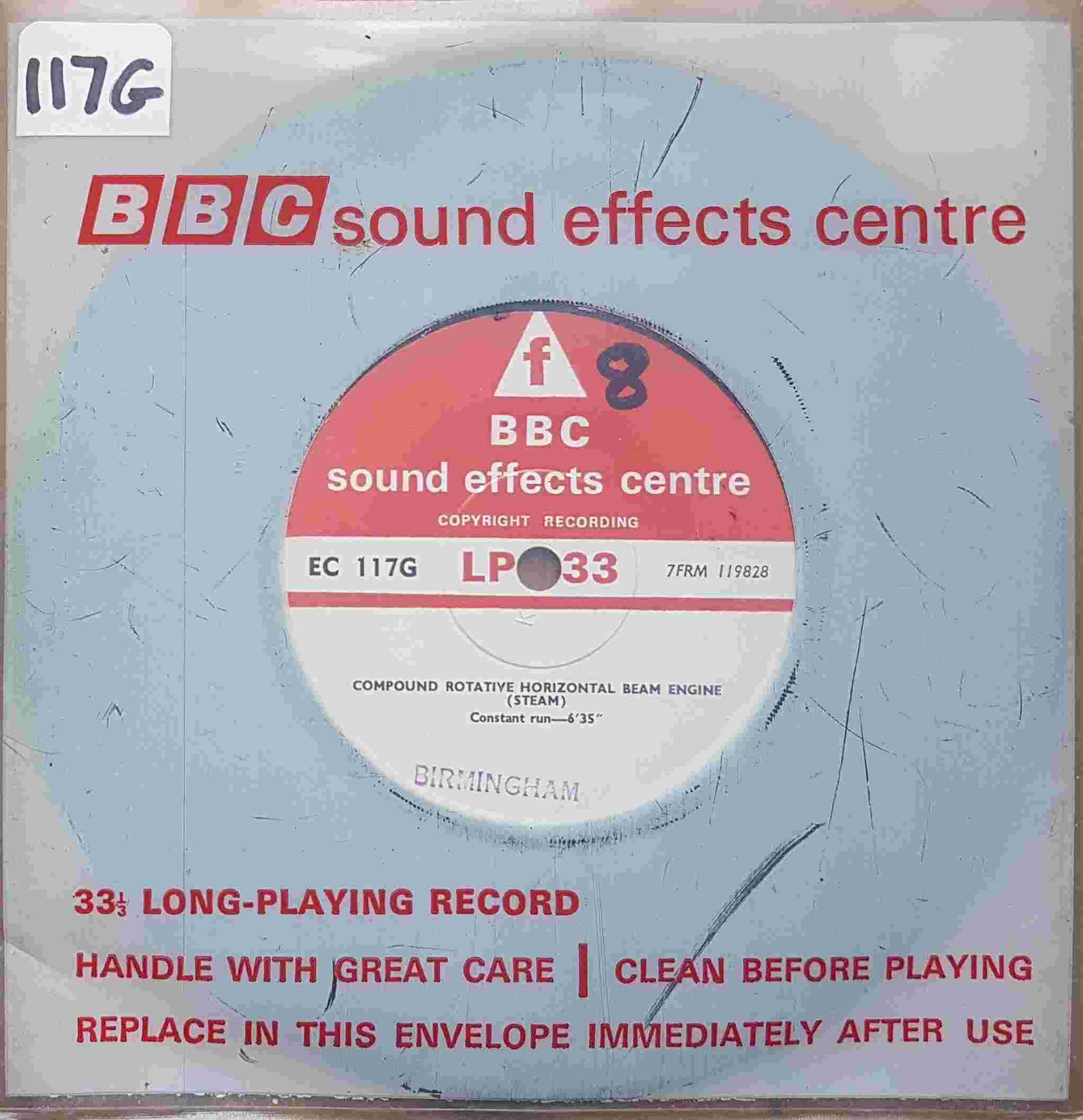 Picture of Compound rotative beam engine (Steam) by artist Not registered from the BBC singles - Records and Tapes library