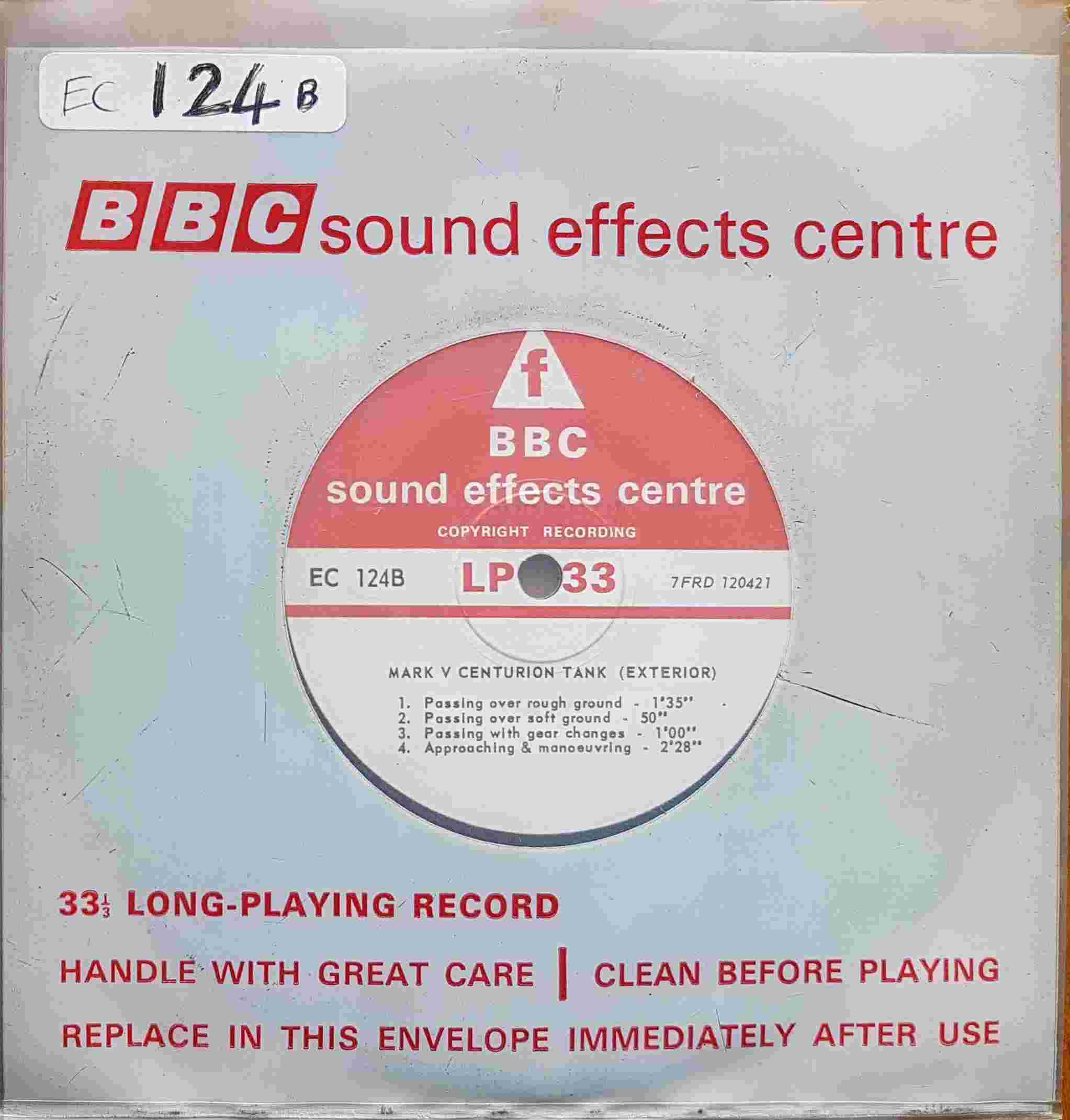 Picture of EC 124B Mark V Centurion tank (Exterior) by artist Not registered from the BBC singles - Records and Tapes library