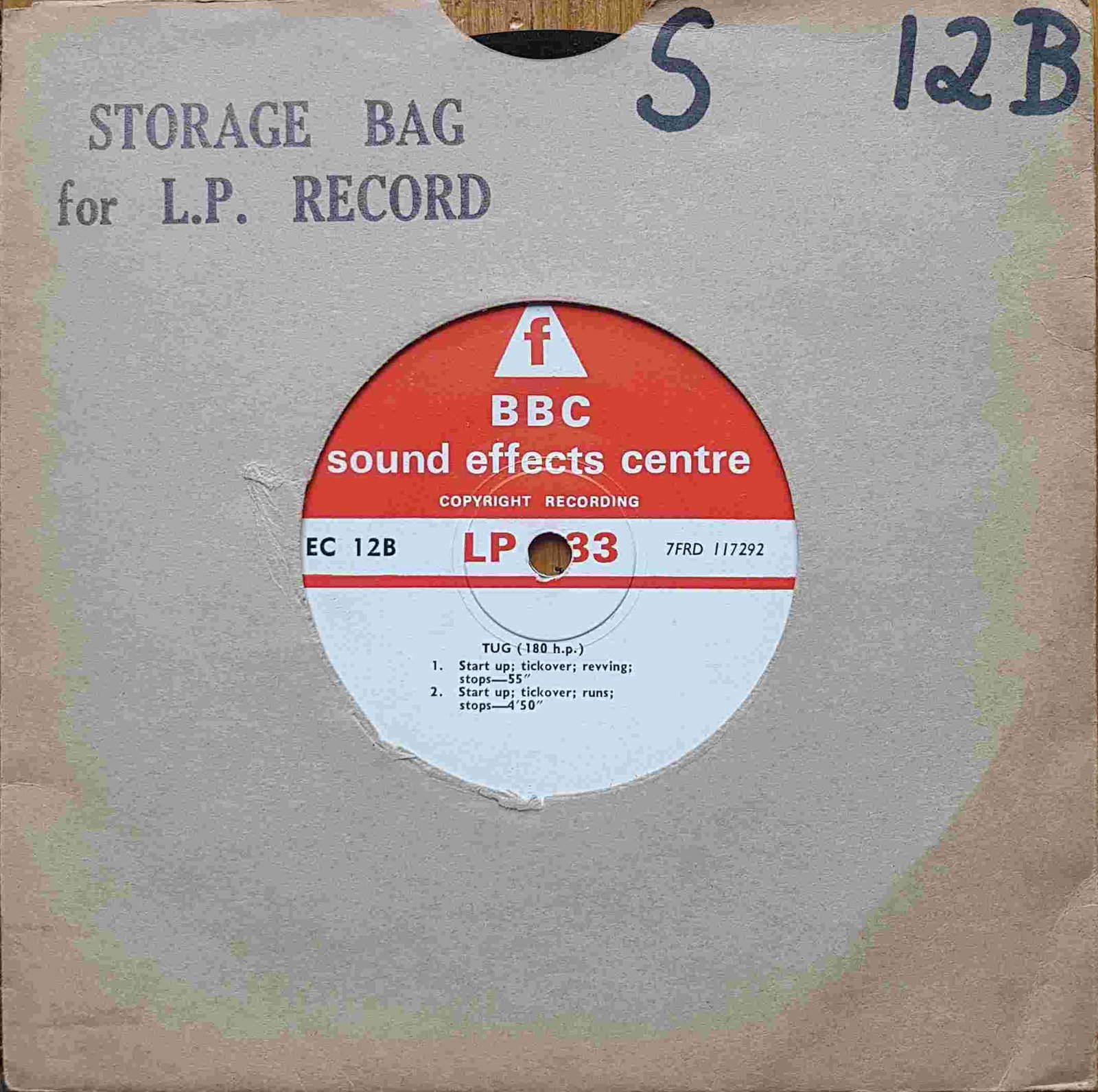 EC 12B Tug (180 H. P.) Not registered from the BBC singles - Records and Tapes library Picture of EC 12B Tug (180 H. P.) by artist Not registered from the BBC singles - Records and Tapes library