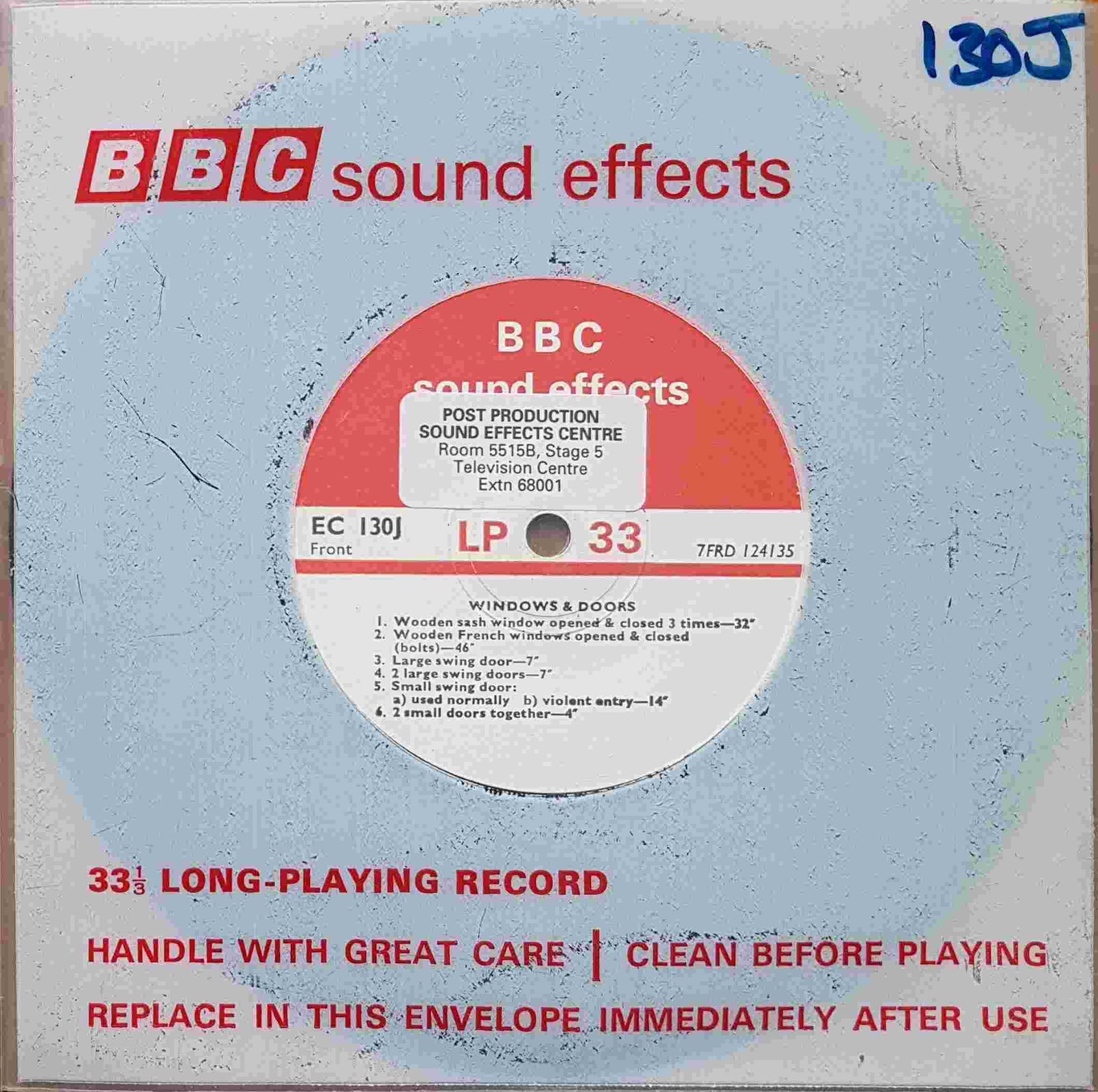 EC 130J Windows & doors / Doors & lift gates Not registered from the BBC singles - Records and Tapes library Picture of EC 130J Windows & doors / Doors & lift gates by artist Not registered from the BBC singles - Records and Tapes library