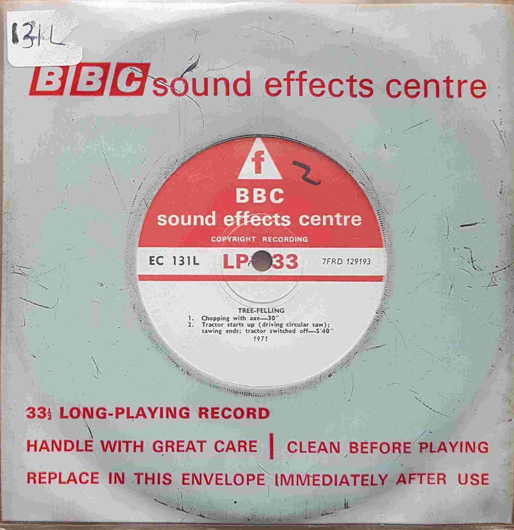 Picture of EC 131L Tree-felling by artist Not registered from the BBC singles - Records and Tapes library