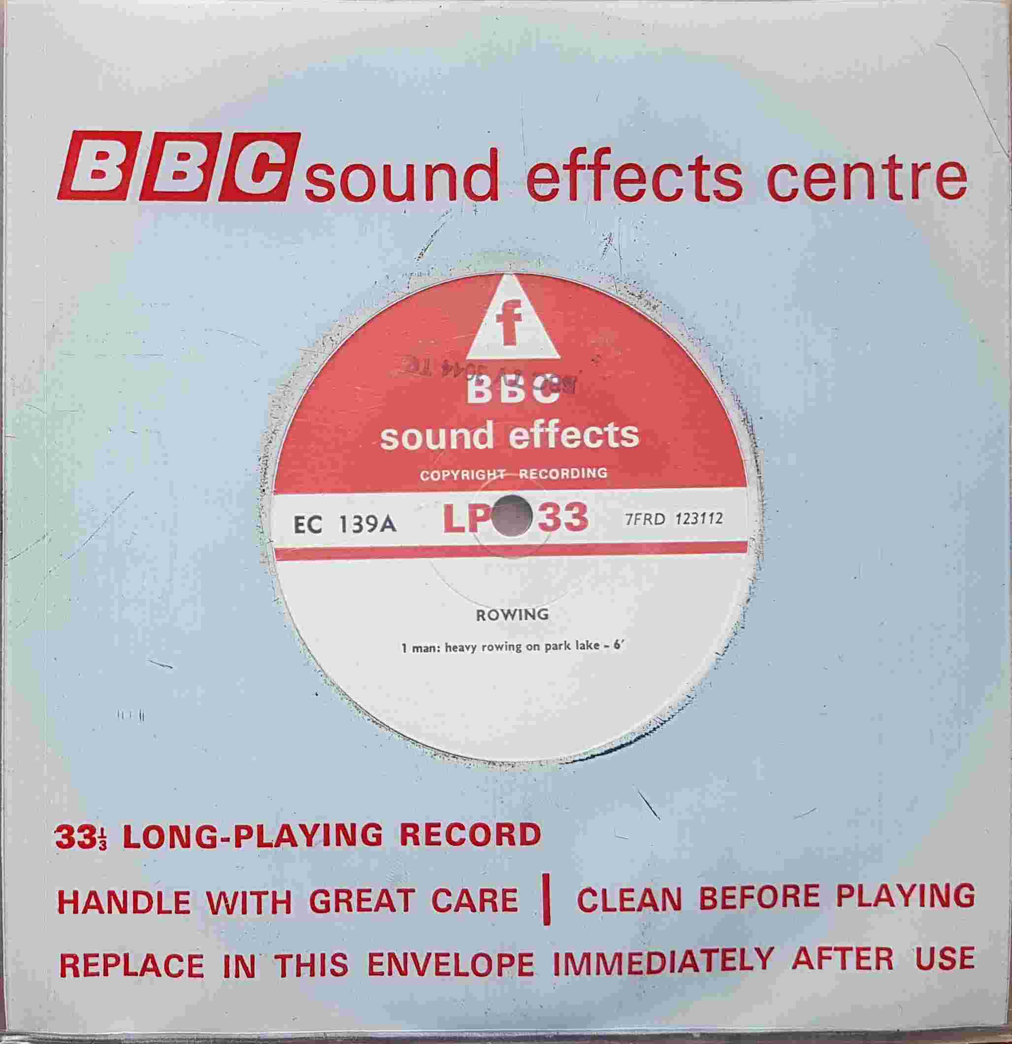 Picture of EC 139A Rowing by artist Not registered from the BBC singles - Records and Tapes library