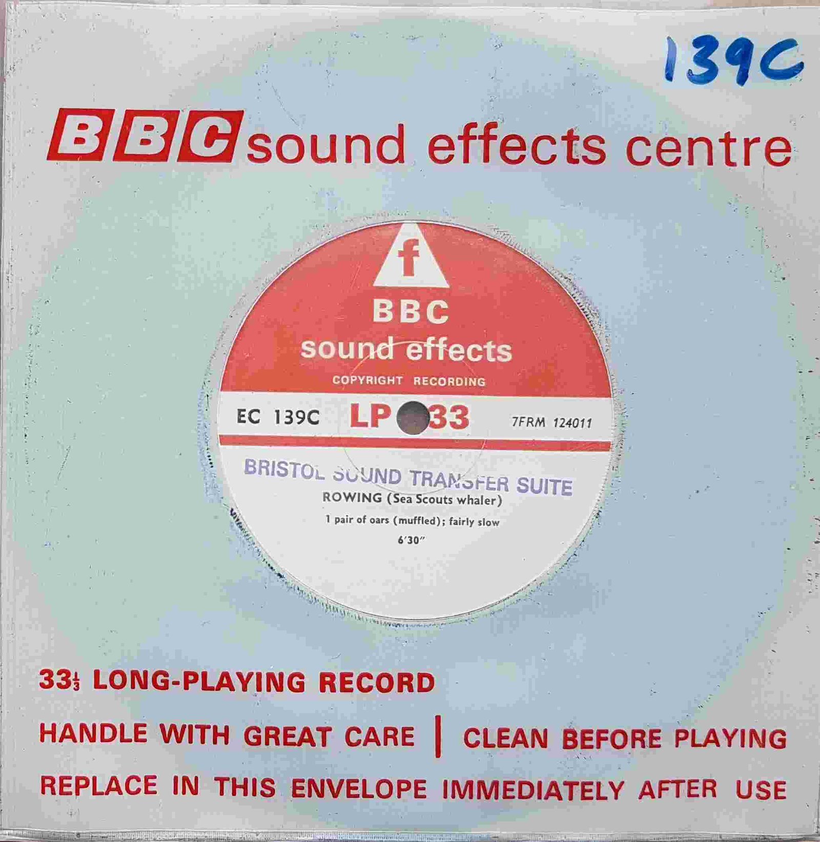 EC 139C Rowing (Sea Scouts whaler) Not registered from the BBC singles - Records and Tapes library Picture of EC 139C Rowing (Sea Scouts whaler) by artist Not registered from the BBC singles - Records and Tapes library