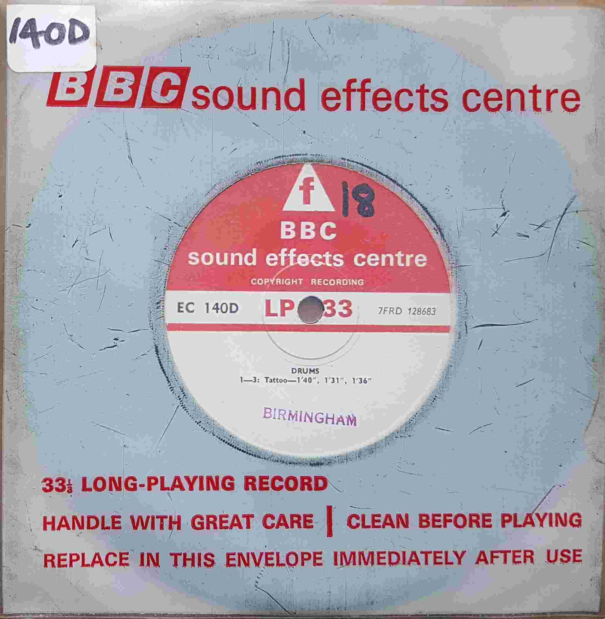 Picture of EC 140D Drums by artist Not registered from the BBC singles - Records and Tapes library