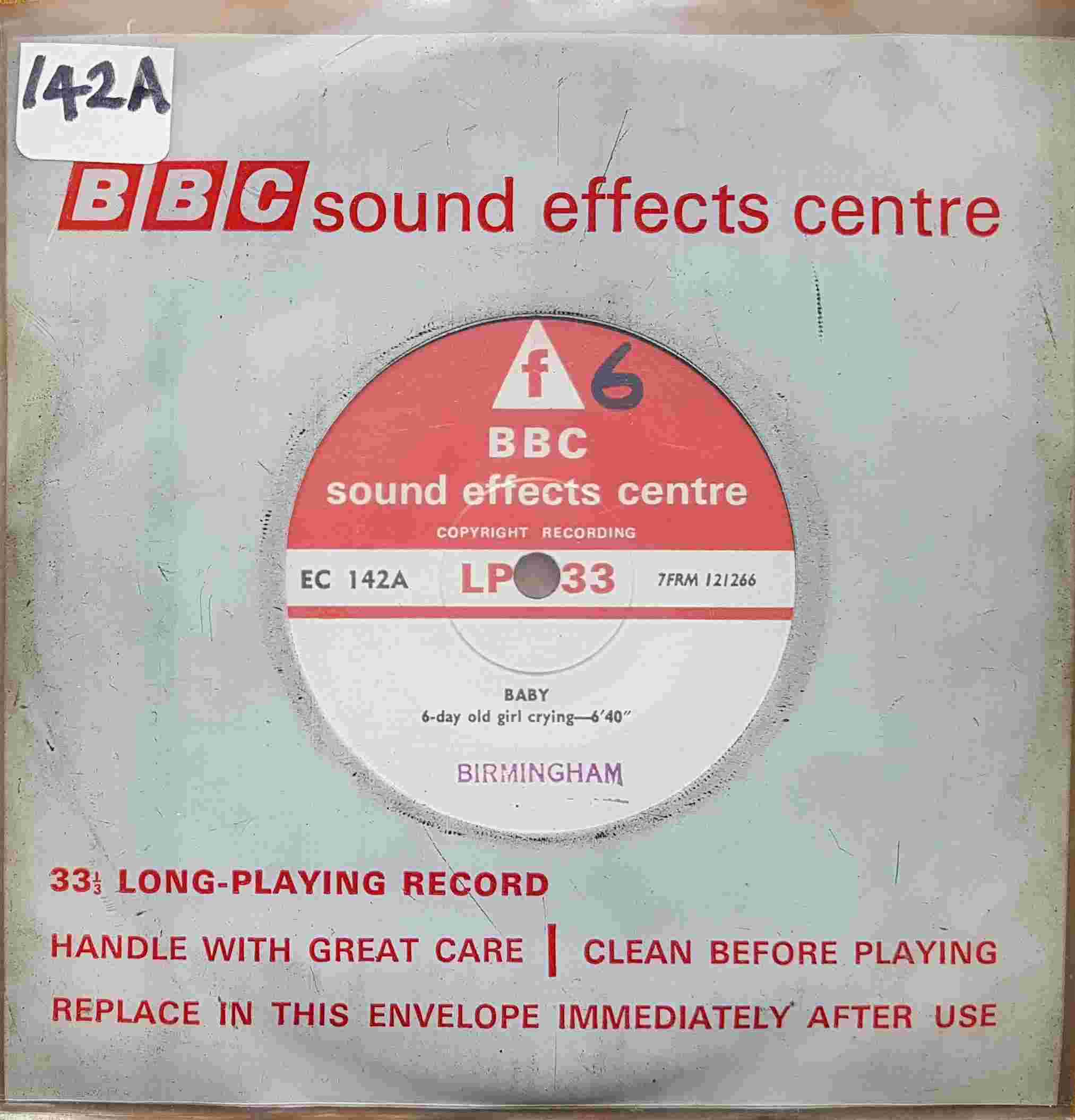 Picture of EC 142A Baby by artist Not registered from the BBC singles - Records and Tapes library