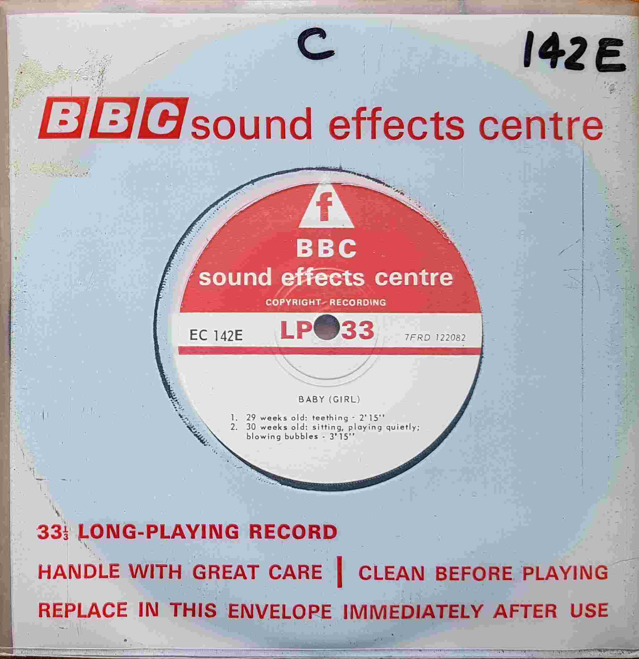 Picture of EC 142E Baby (Girl) by artist Not registered from the BBC singles - Records and Tapes library
