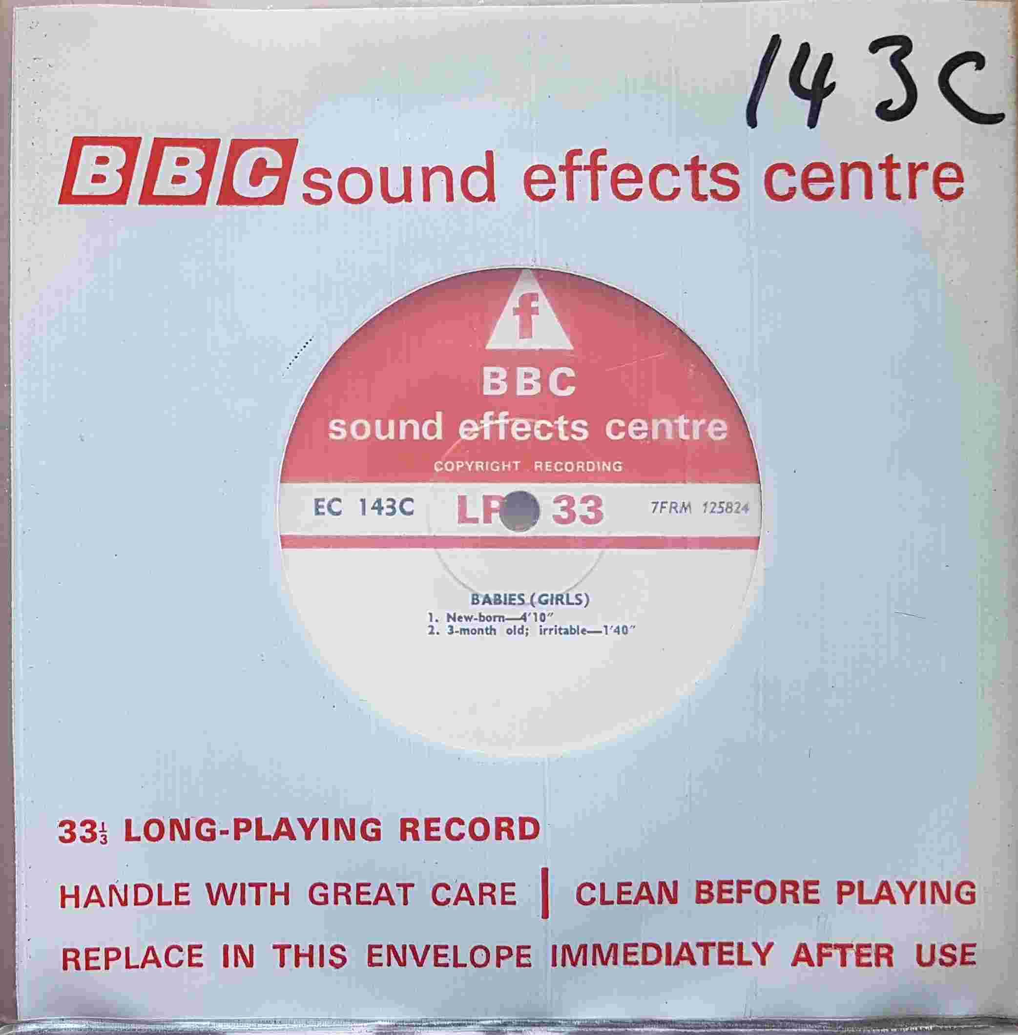 Picture of EC 143C Babies (Girls) by artist Not registered from the BBC singles - Records and Tapes library