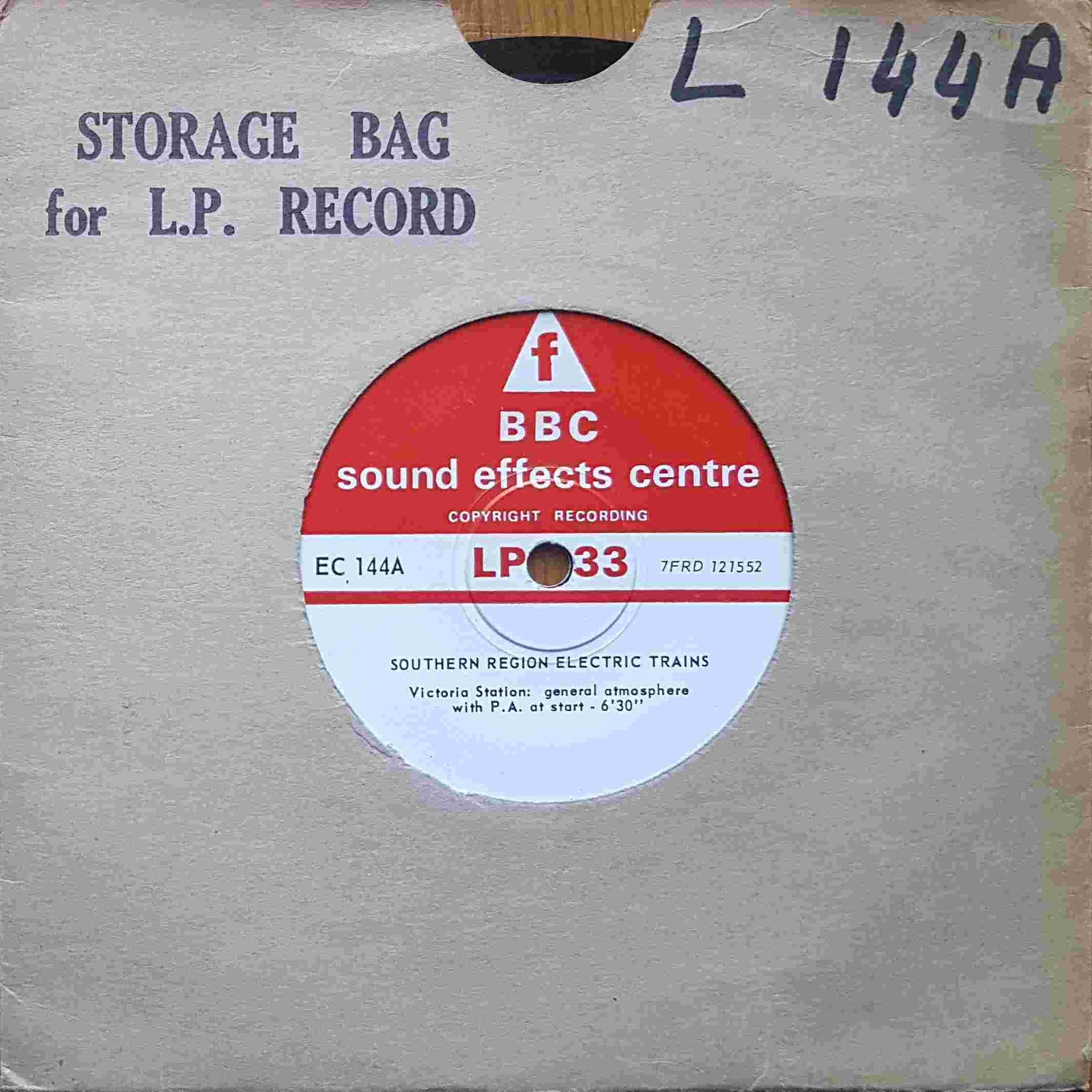 EC 144A Southern Region electric trains Not registered from the BBC singles - Records and Tapes library Picture of EC 144A Southern Region electric trains by artist Not registered from the BBC singles - Records and Tapes library