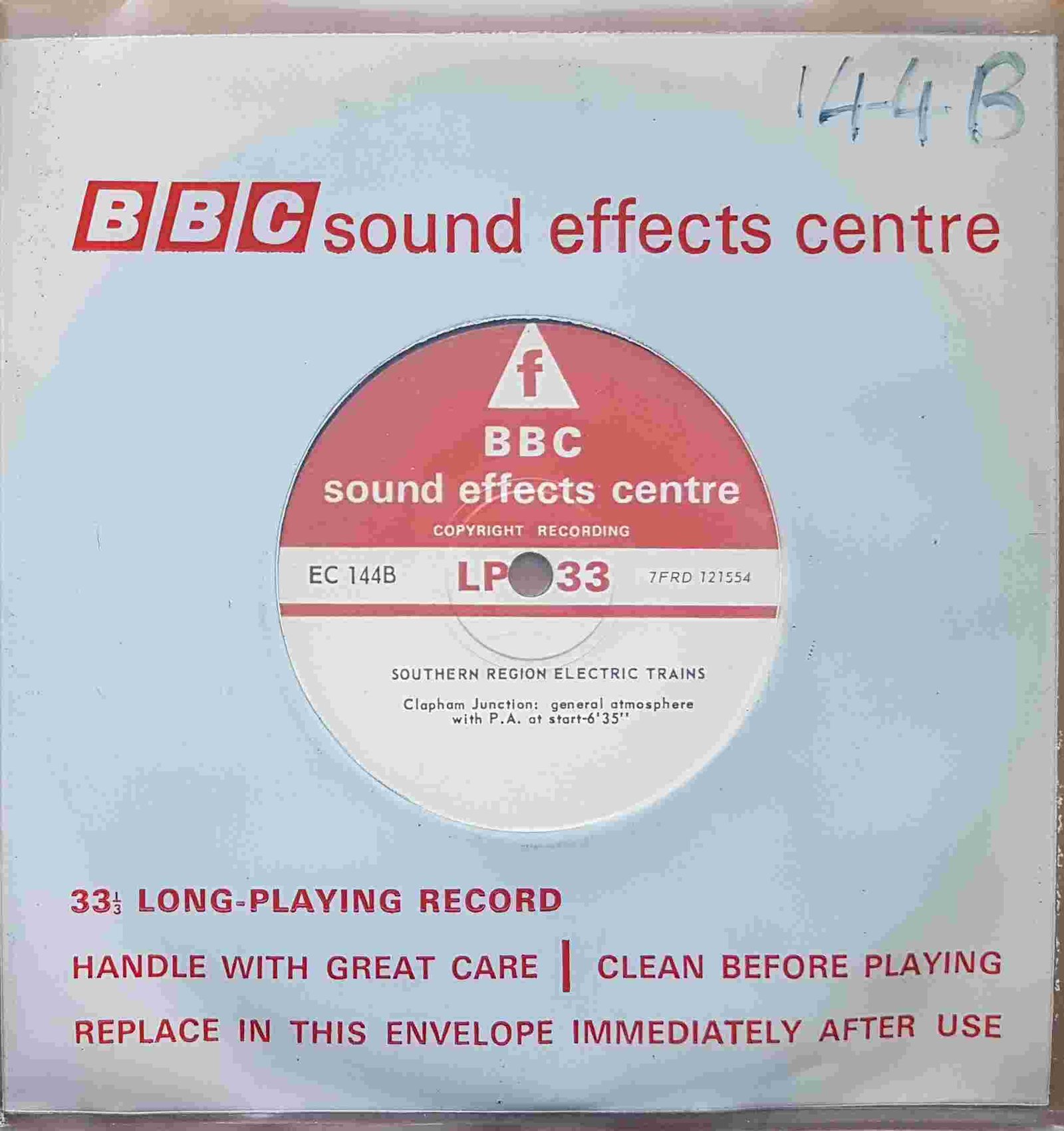 EC 144B Southern Region electric trains Not registered from the BBC singles - Records and Tapes library Picture of EC 144B Southern Region electric trains by artist Not registered from the BBC singles - Records and Tapes library
