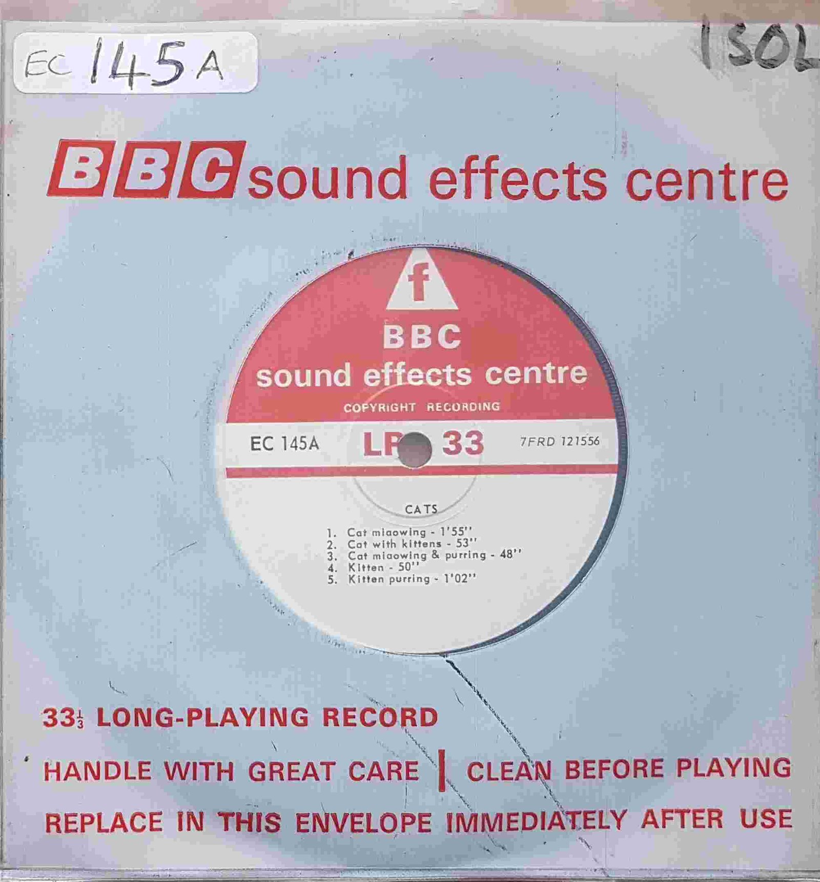 EC 145A Cats Not registered from the BBC singles - Records and Tapes library Picture of EC 145A Cats by artist Not registered from the BBC singles - Records and Tapes library