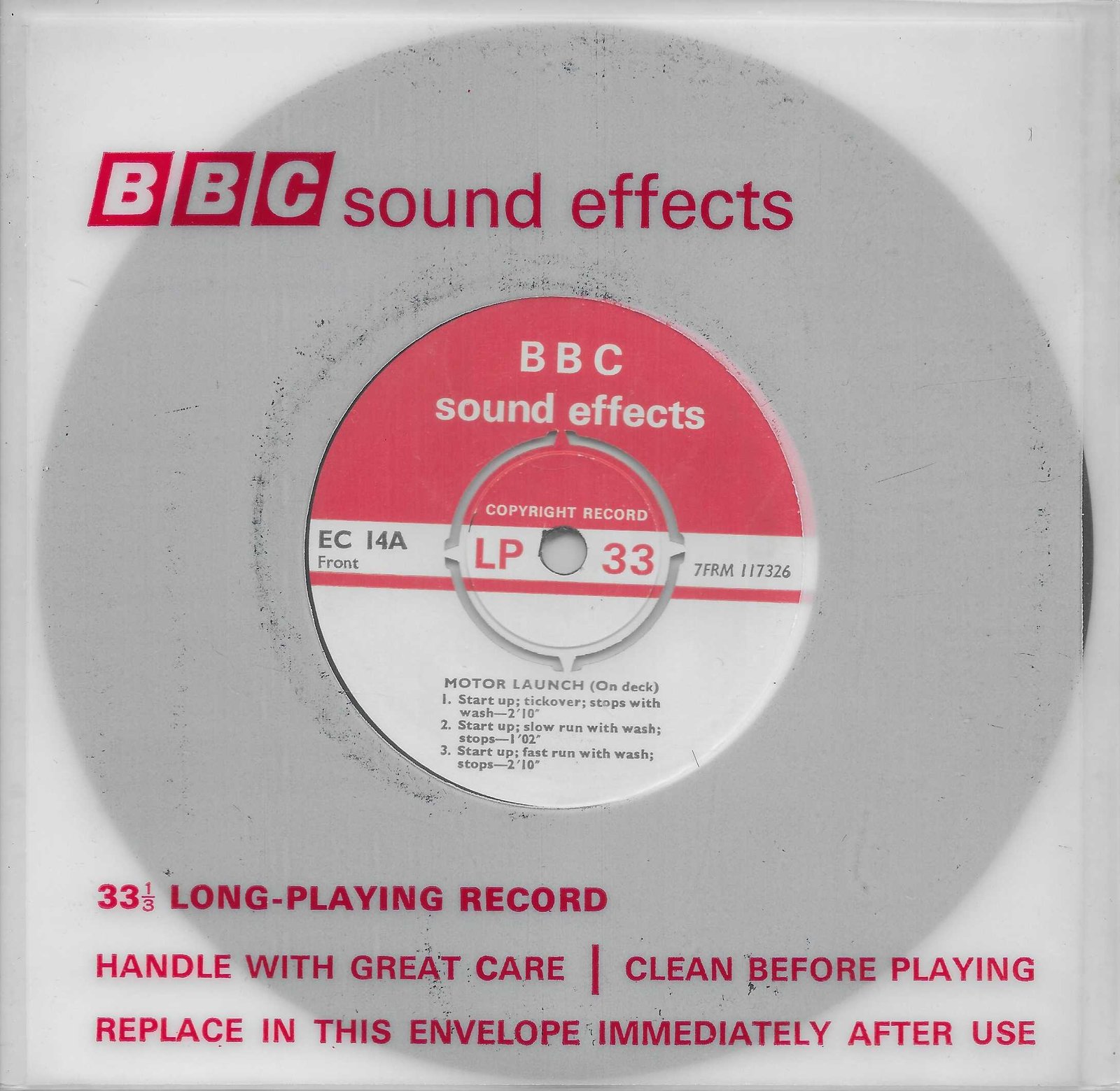 Picture of Motor launch (On deck) by artist Not registered from the BBC singles - Records and Tapes library