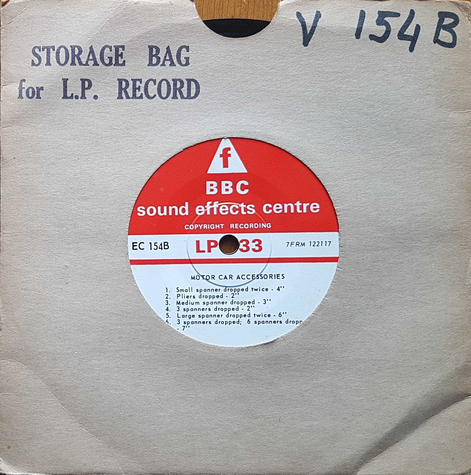 EC 154B Motor car accessories Not registered from the BBC singles - Records and Tapes library Picture of EC 154B Motor car accessories by artist Not registered from the BBC singles - Records and Tapes library