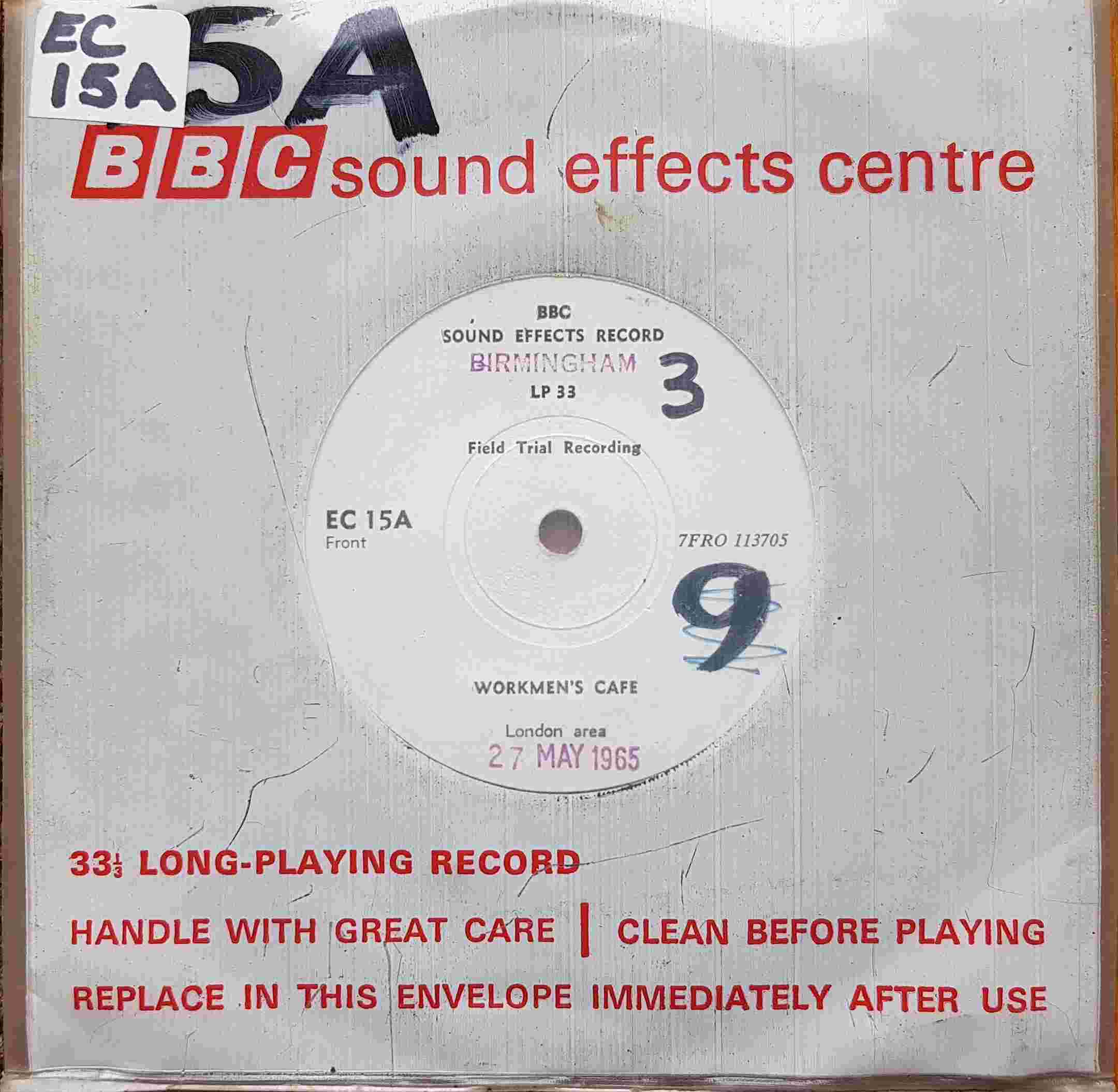 Picture of EC 15A Workmen's cafe by artist Not registered from the BBC singles - Records and Tapes library