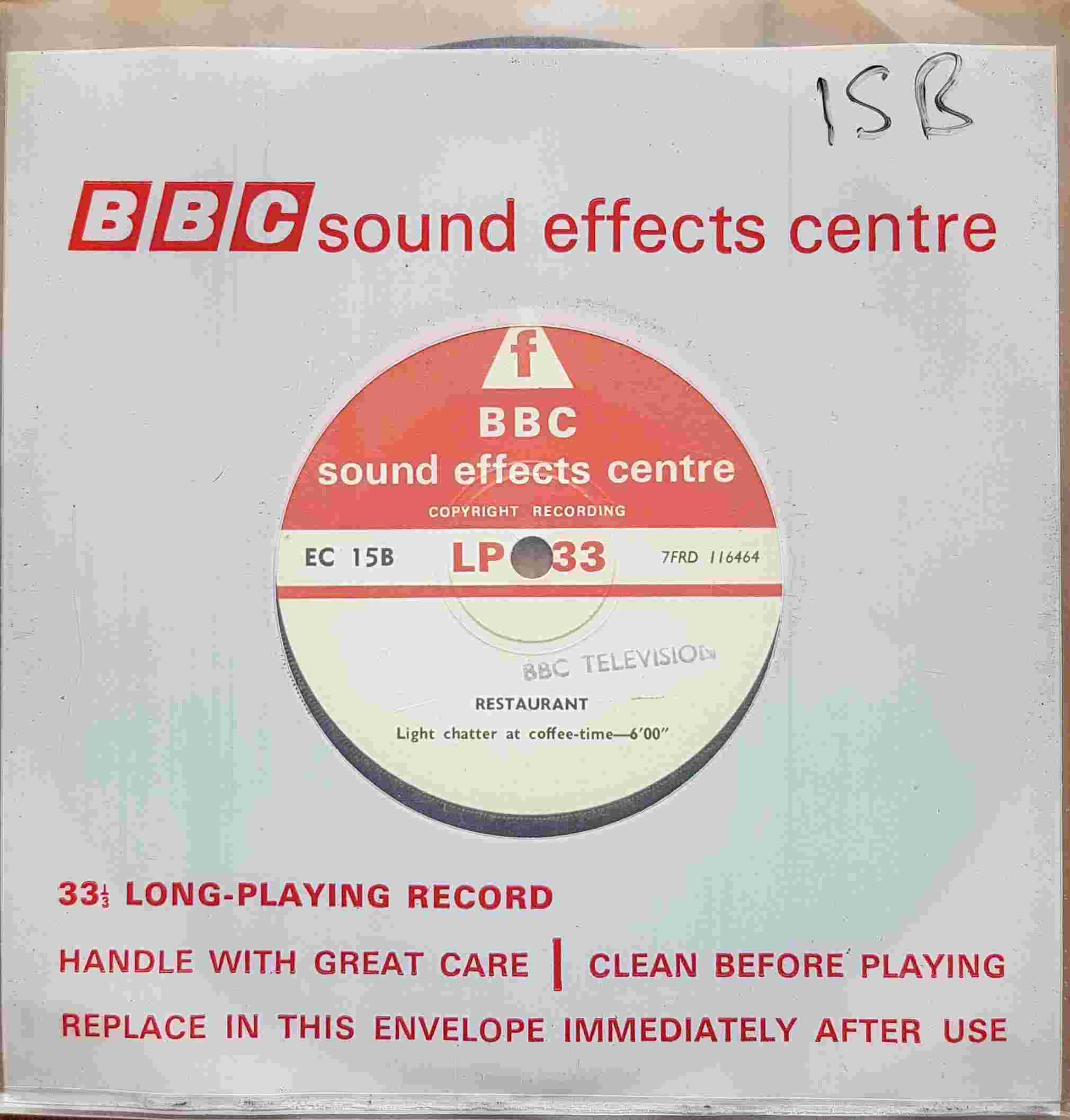 Picture of EC 15B Restaurant by artist Not registered from the BBC singles - Records and Tapes library
