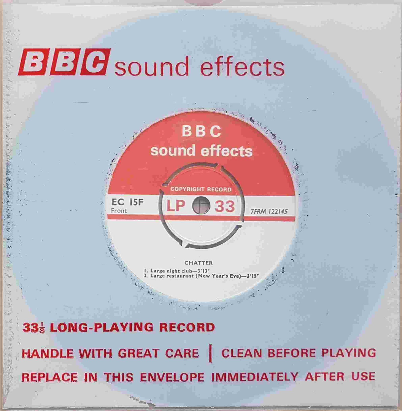 Picture of EC 15F Chatter by artist Not registered from the BBC records and Tapes library