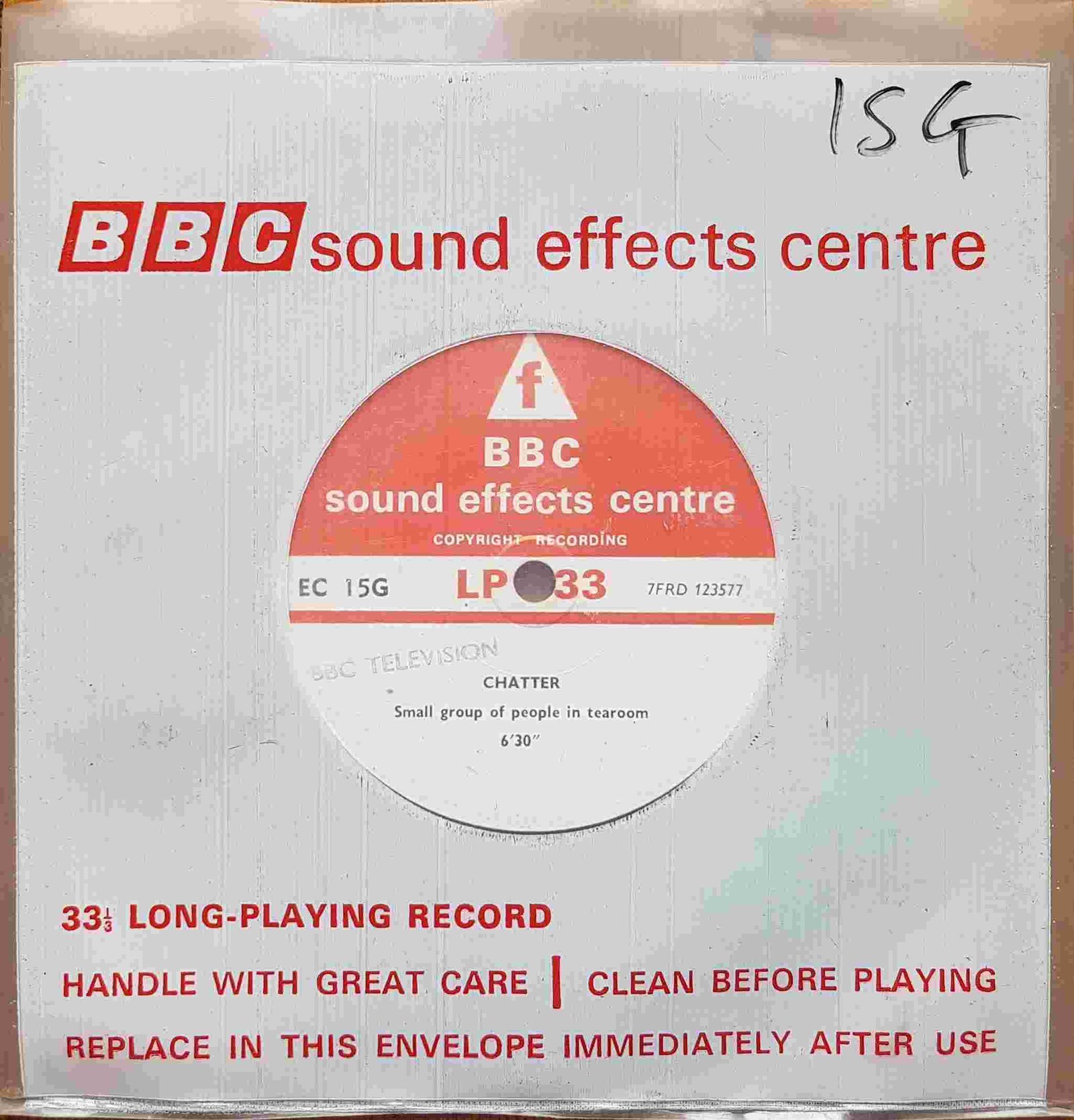 EC 15G Chatter Not registered from the BBC singles - Records and Tapes library Picture of EC 15G Chatter by artist Not registered from the BBC singles - Records and Tapes library