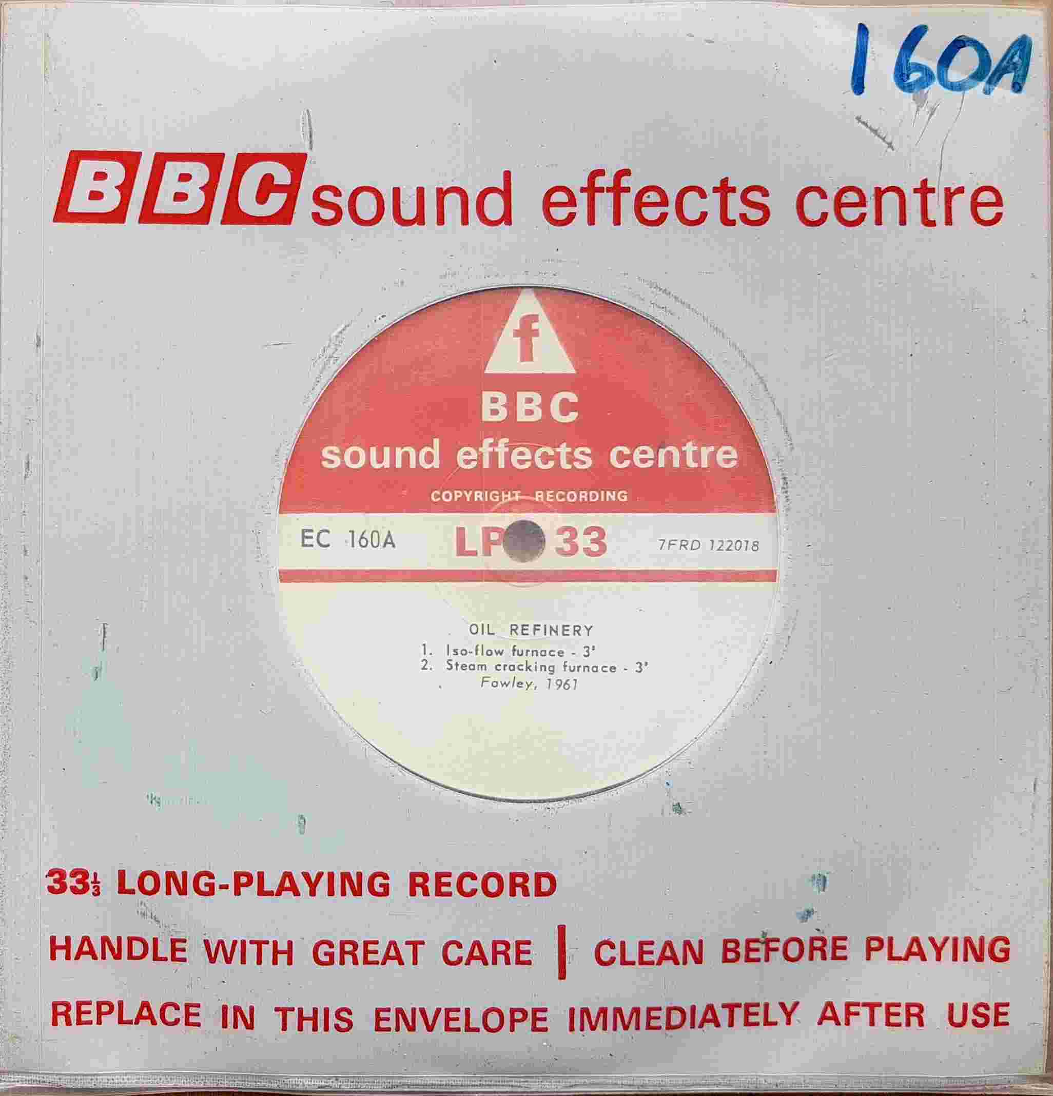 Picture of EC 160A Oil refinery by artist Not registered from the BBC singles - Records and Tapes library