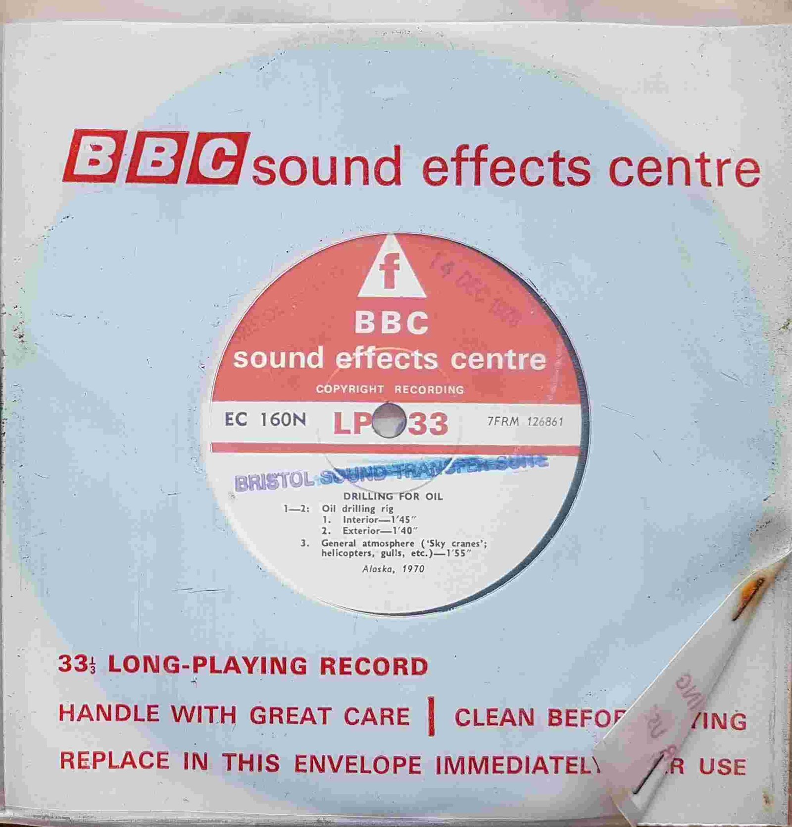 EC 160N Drilling for oil Not registered from the BBC singles - Records and Tapes library Picture of EC 160N Drilling for oil by artist Not registered from the BBC singles - Records and Tapes library