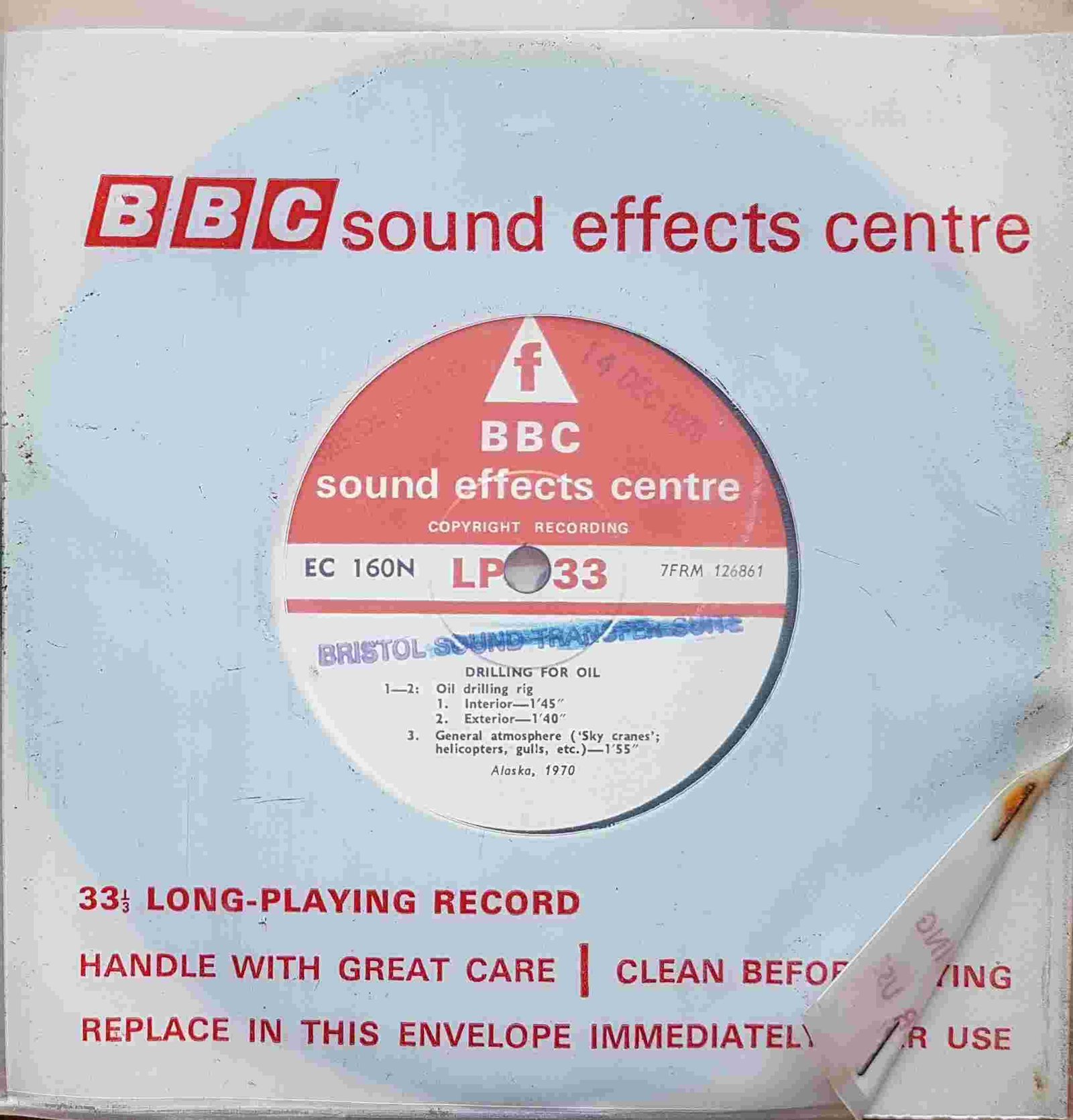 Picture of Drilling for oil by artist Not registered from the BBC singles - Records and Tapes library