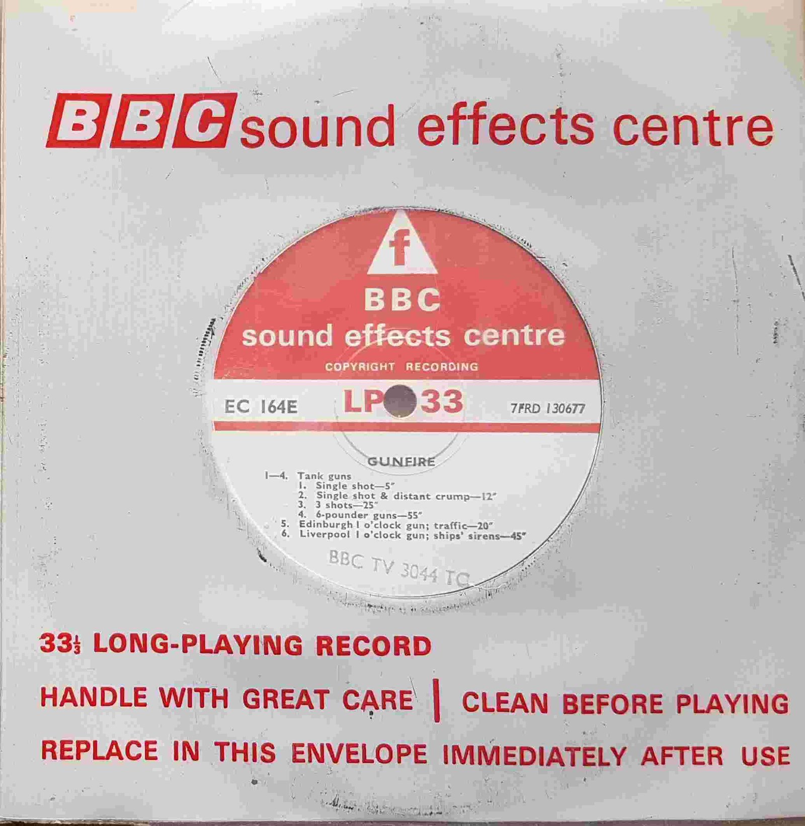 EC 164E Gunfire Not registered from the BBC singles - Records and Tapes library Picture of EC 164E Gunfire by artist Not registered from the BBC singles - Records and Tapes library