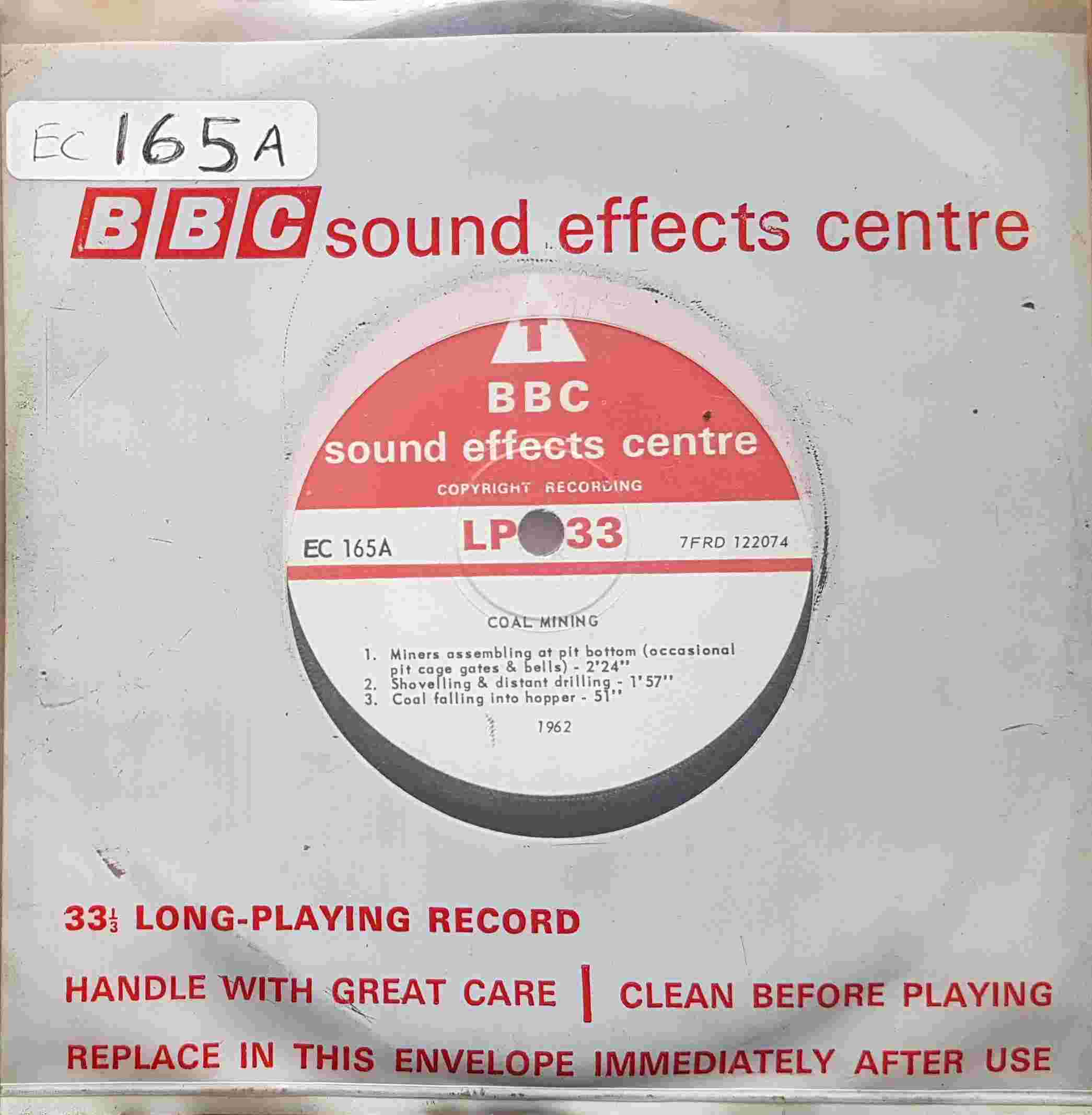 Picture of EC 165A Coal mining by artist Not registered from the BBC singles - Records and Tapes library