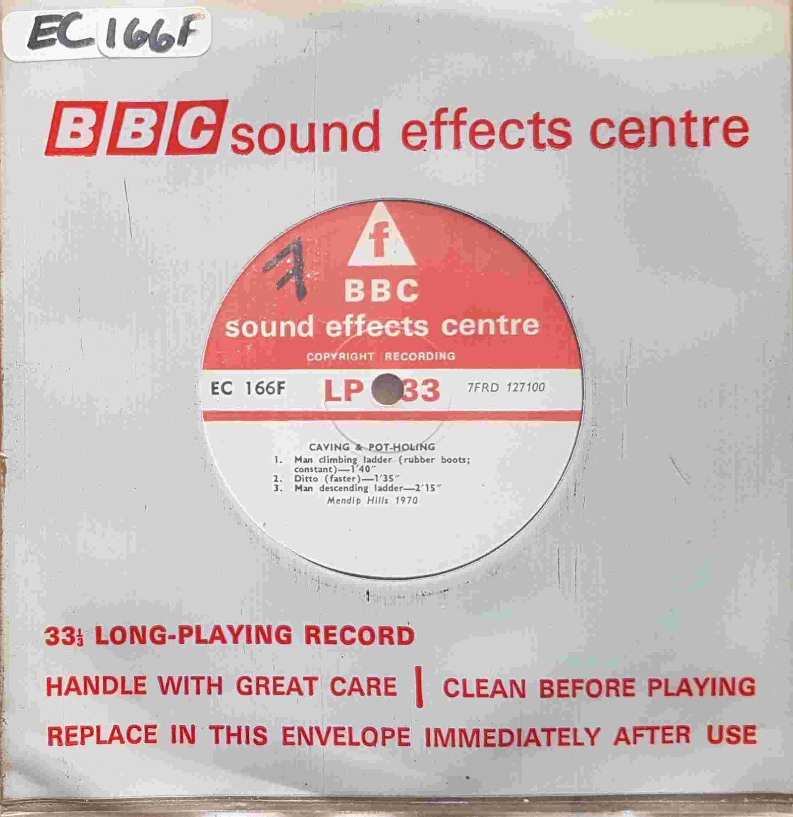 Picture of Caving & pot-holing by artist Not registered from the BBC singles - Records and Tapes library