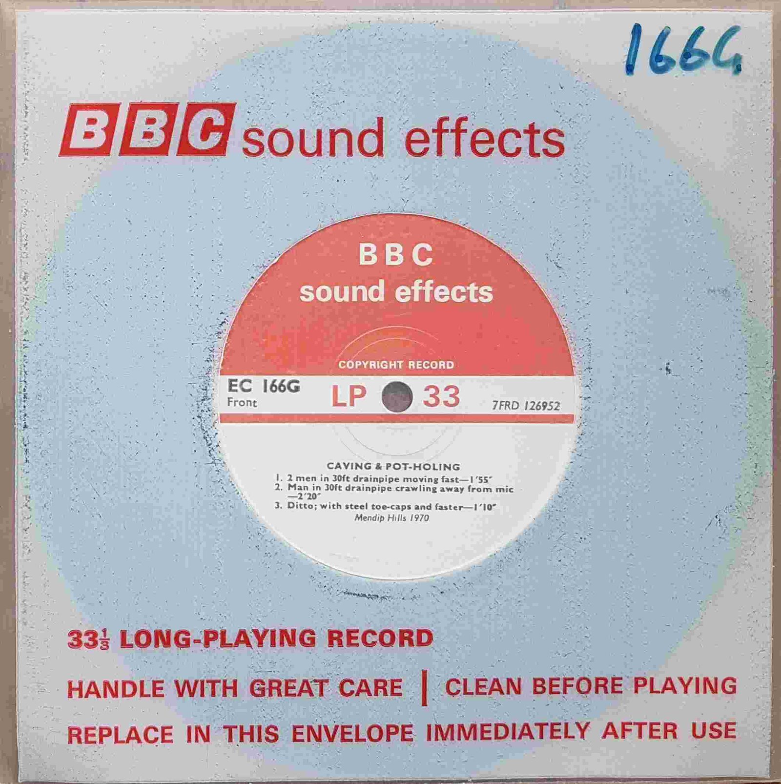 EC 166G Caving & pot-holing Not registered from the BBC singles - Records and Tapes library Picture of EC 166G Caving & pot-holing by artist Not registered from the BBC singles - Records and Tapes library