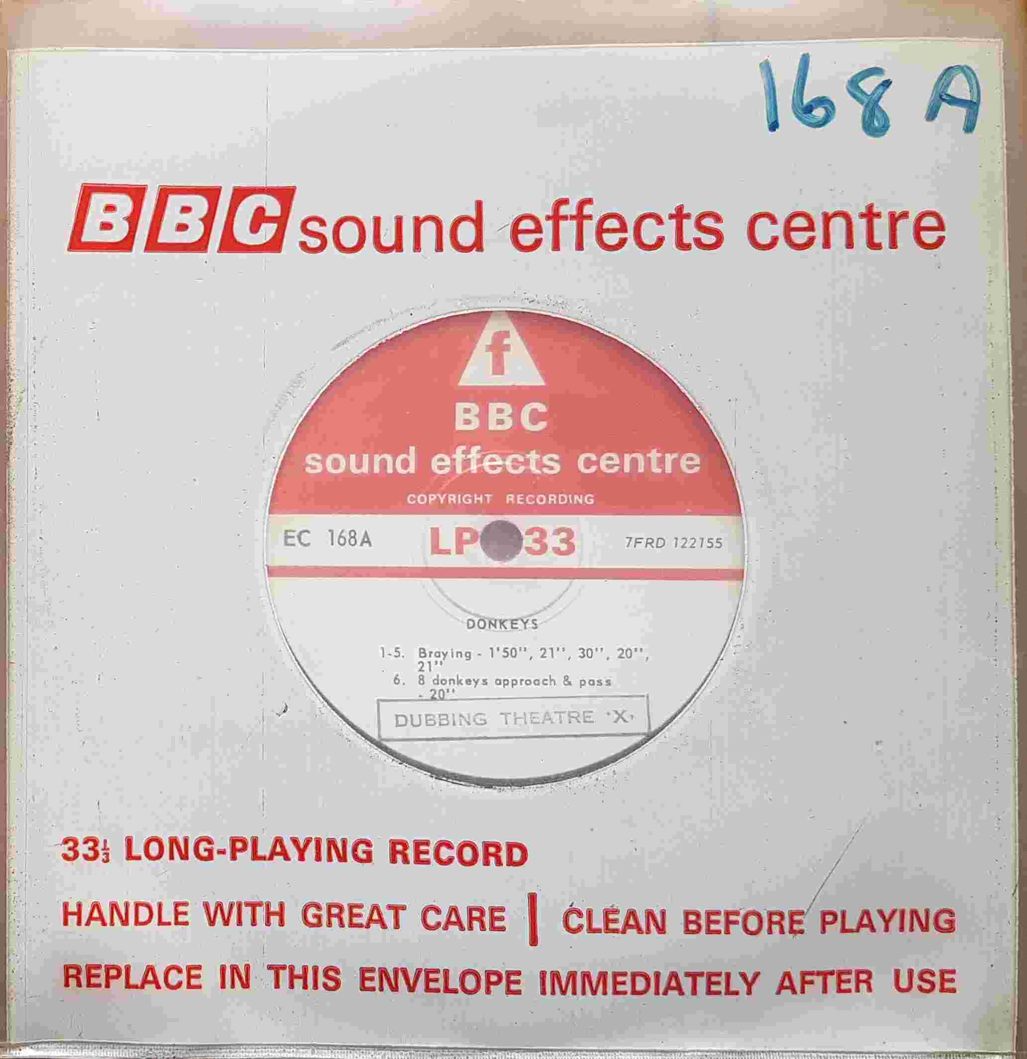 Picture of EC 168A Donkeys by artist Not registered from the BBC singles - Records and Tapes library