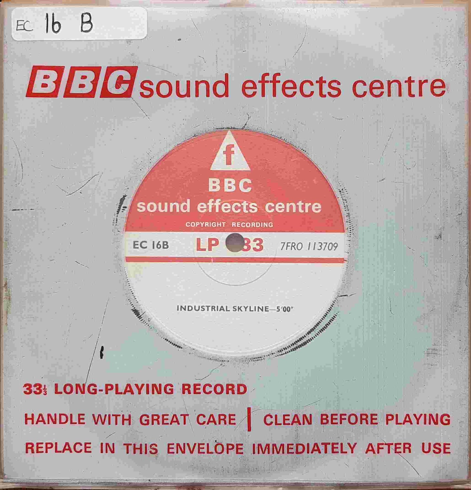 Picture of Industrial skyline / Heavy engineering works by artist Not registered from the BBC singles - Records and Tapes library