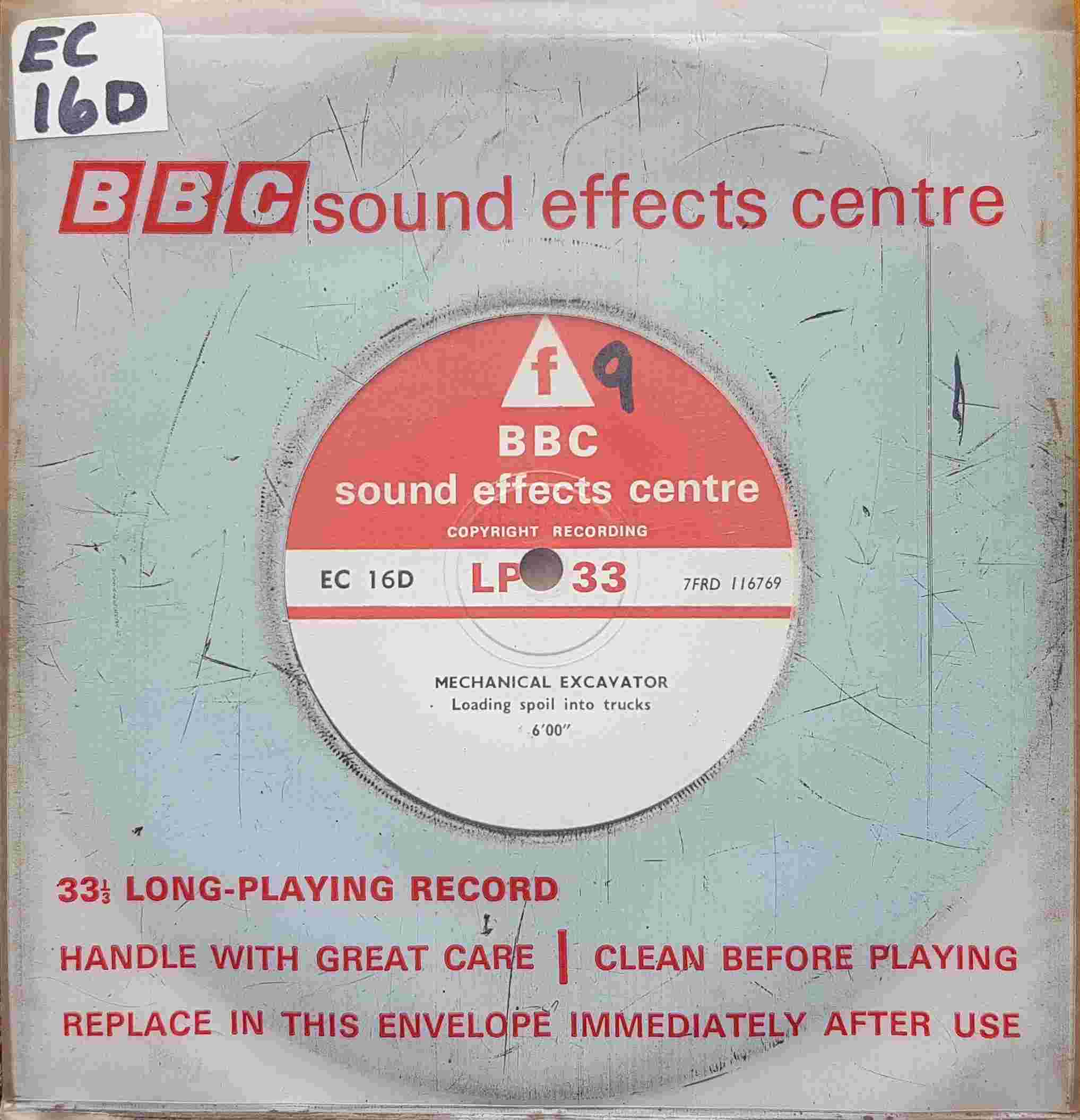 Picture of EC 16D Mechanical excavator / Pneumatic drills by artist Not registered from the BBC singles - Records and Tapes library