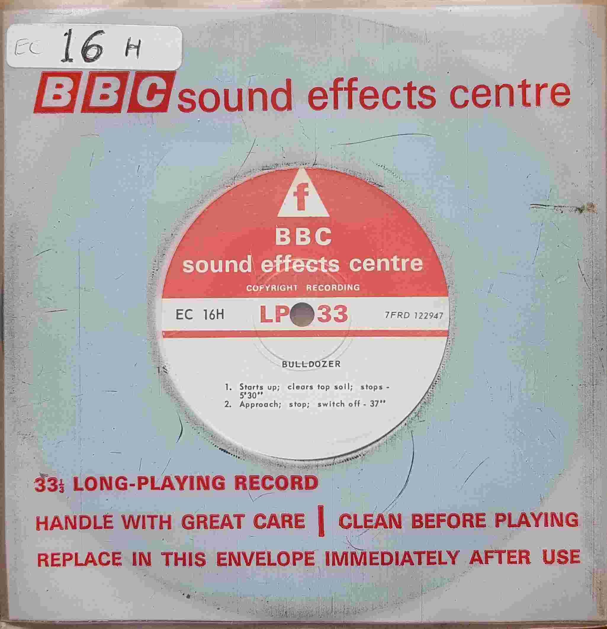 Picture of EC 16H Bulldozer / Excavators & pumps by artist Not registered from the BBC singles - Records and Tapes library