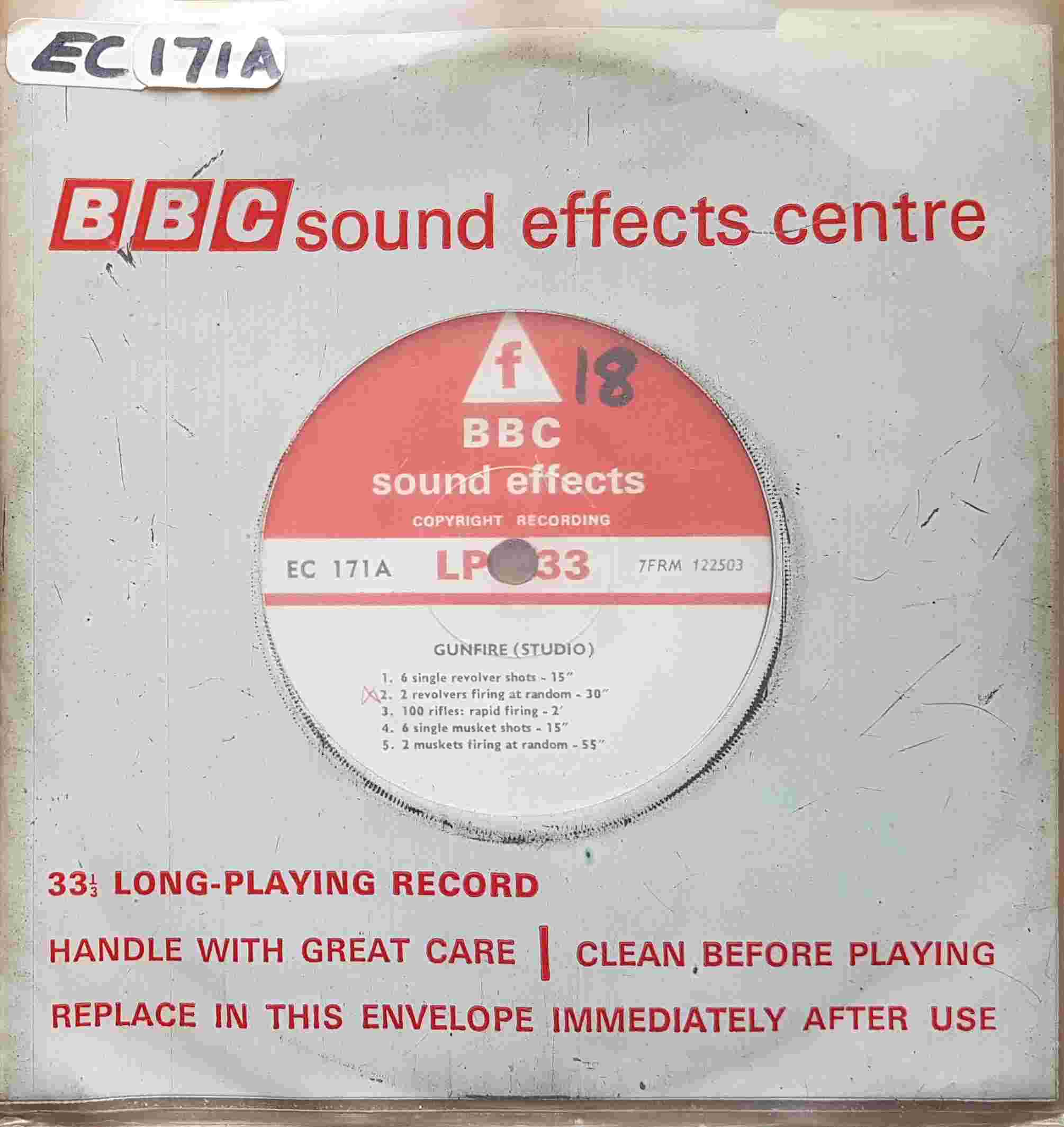 Picture of EC 171A Gunfire by artist Not registered from the BBC singles - Records and Tapes library