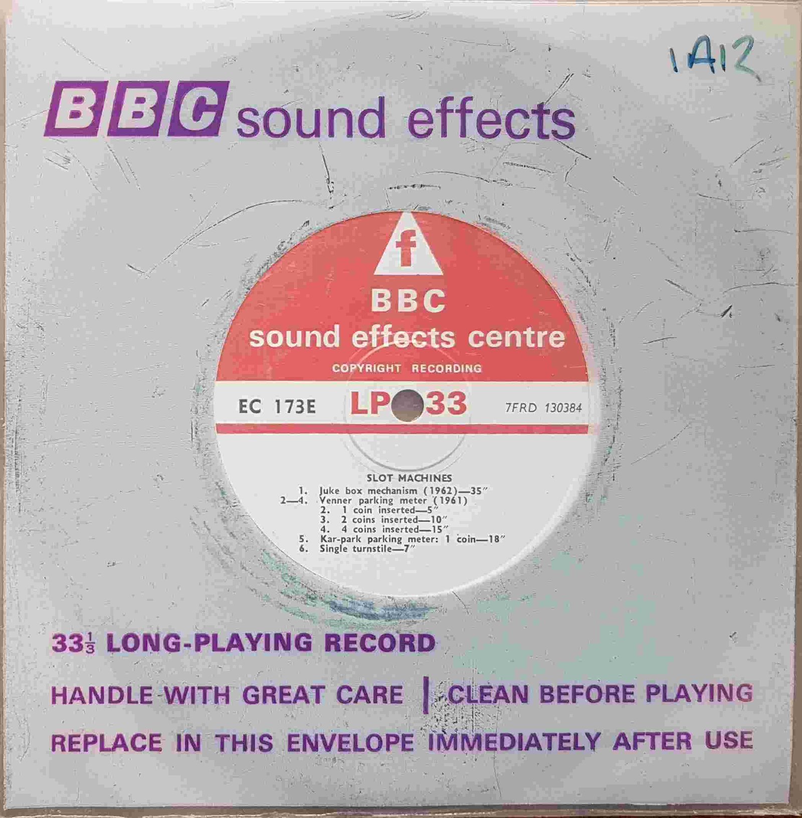 Picture of EC 173E Slot machines / Turnstiles by artist Not registered from the BBC singles - Records and Tapes library