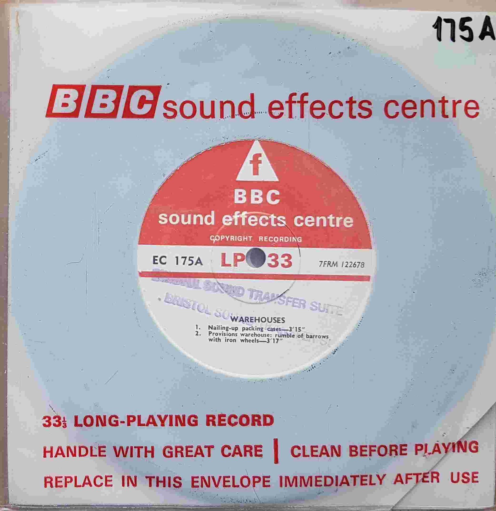 EC 175A Warehouses Not registered from the BBC singles - Records and Tapes library Picture of EC 175A Warehouses by artist Not registered from the BBC singles - Records and Tapes library