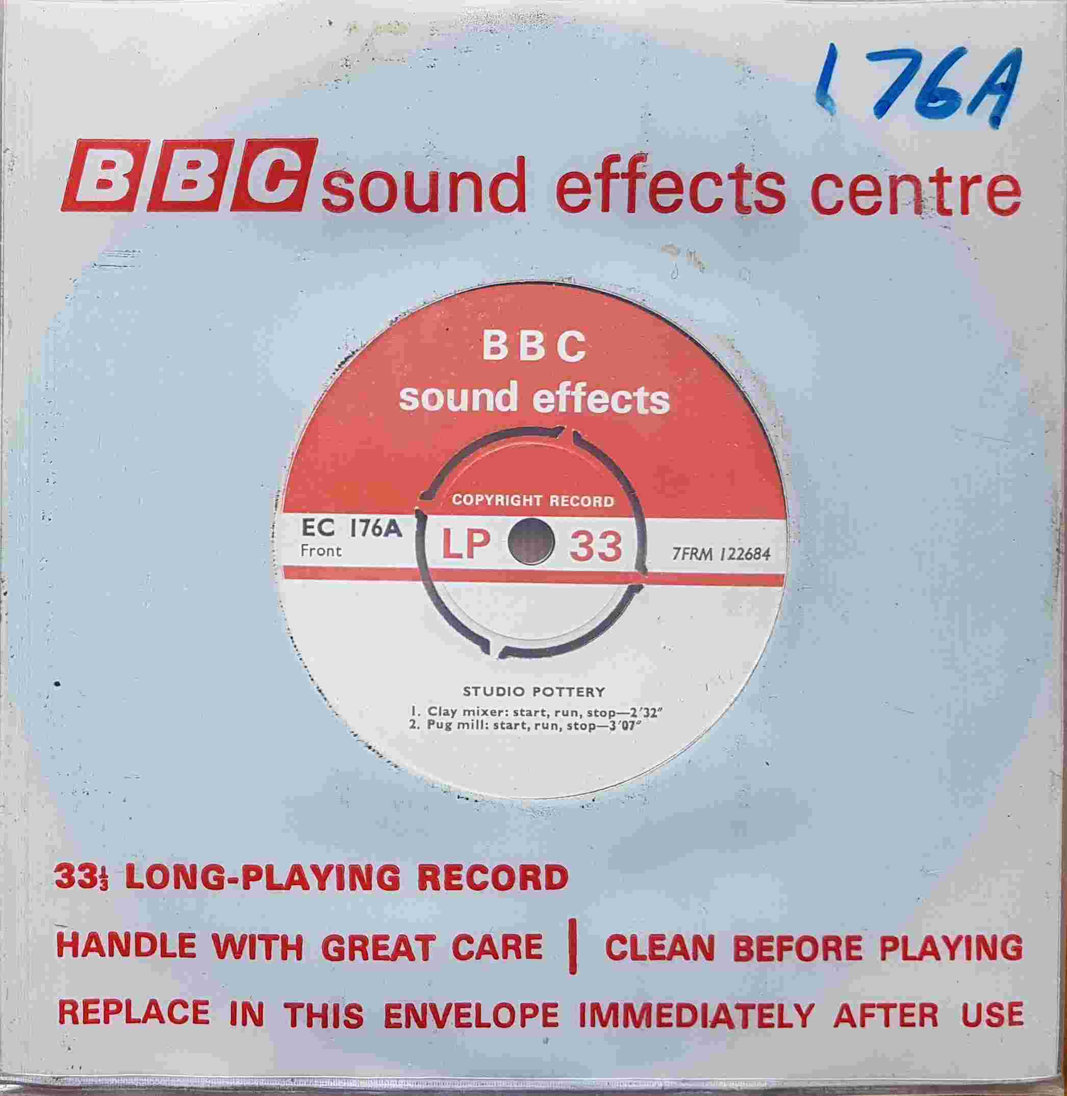Picture of EC 176A Studio pottery by artist Not registered from the BBC singles - Records and Tapes library
