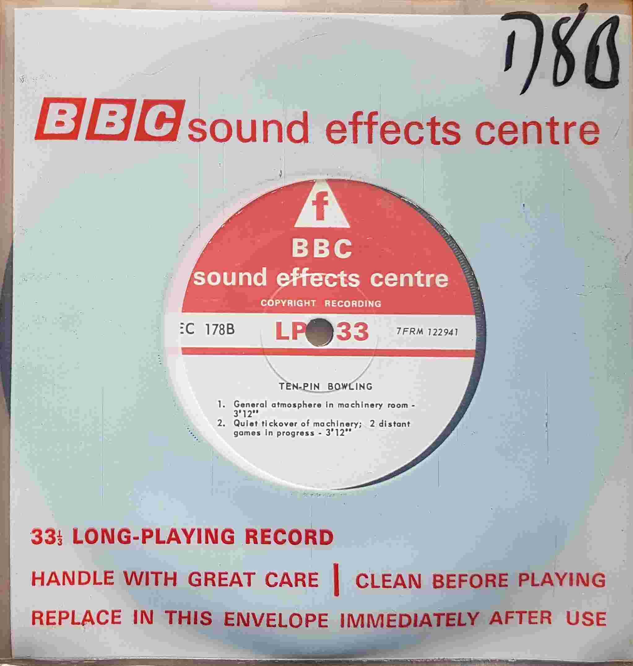 Picture of EC 178B Ten-pin bowling by artist Not registered from the BBC singles - Records and Tapes library