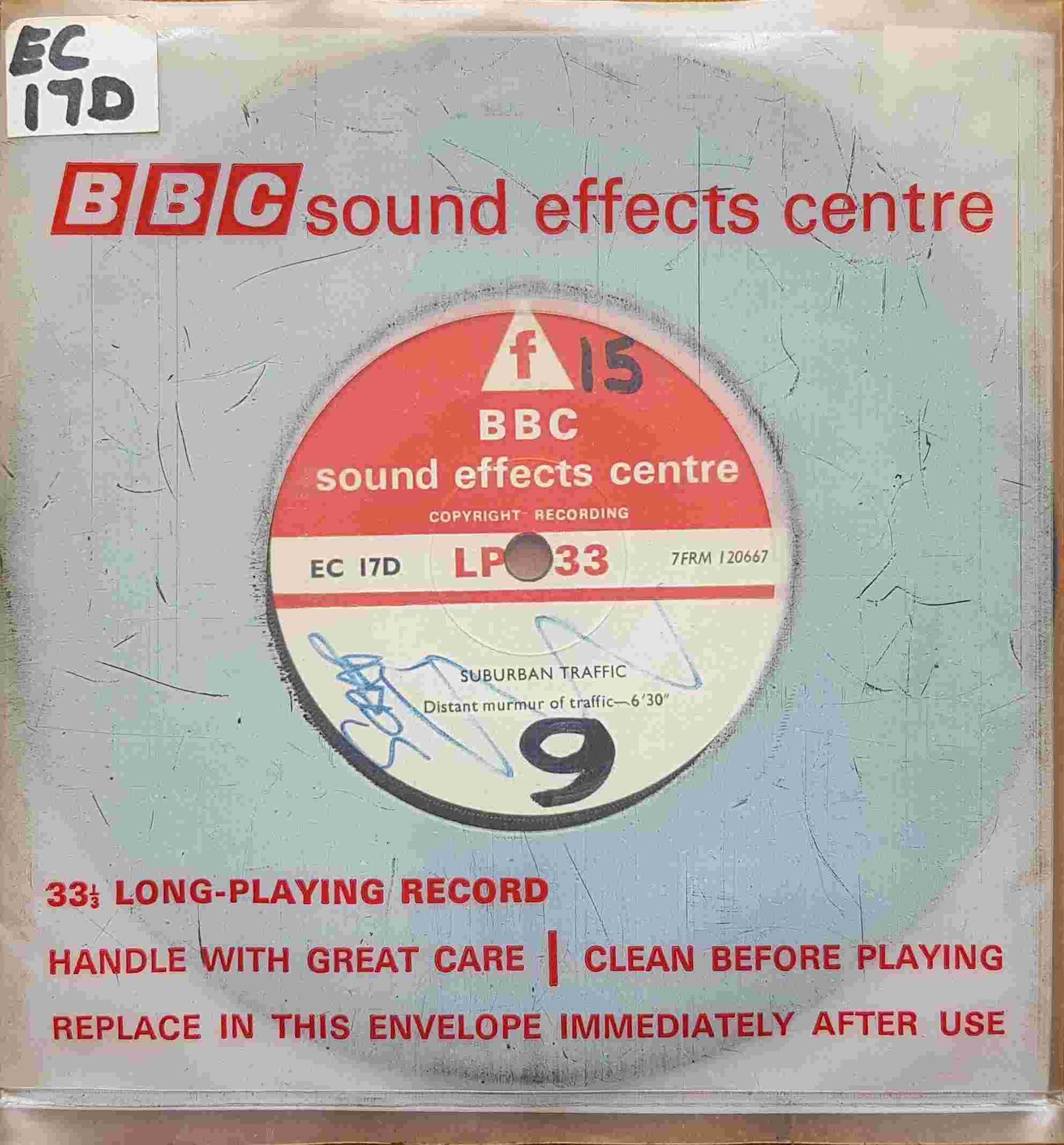 EC 17D Suburban traffic / Traffic Not registered from the BBC singles - Records and Tapes library Picture of EC 17D Suburban traffic / Traffic by artist Not registered from the BBC singles - Records and Tapes library