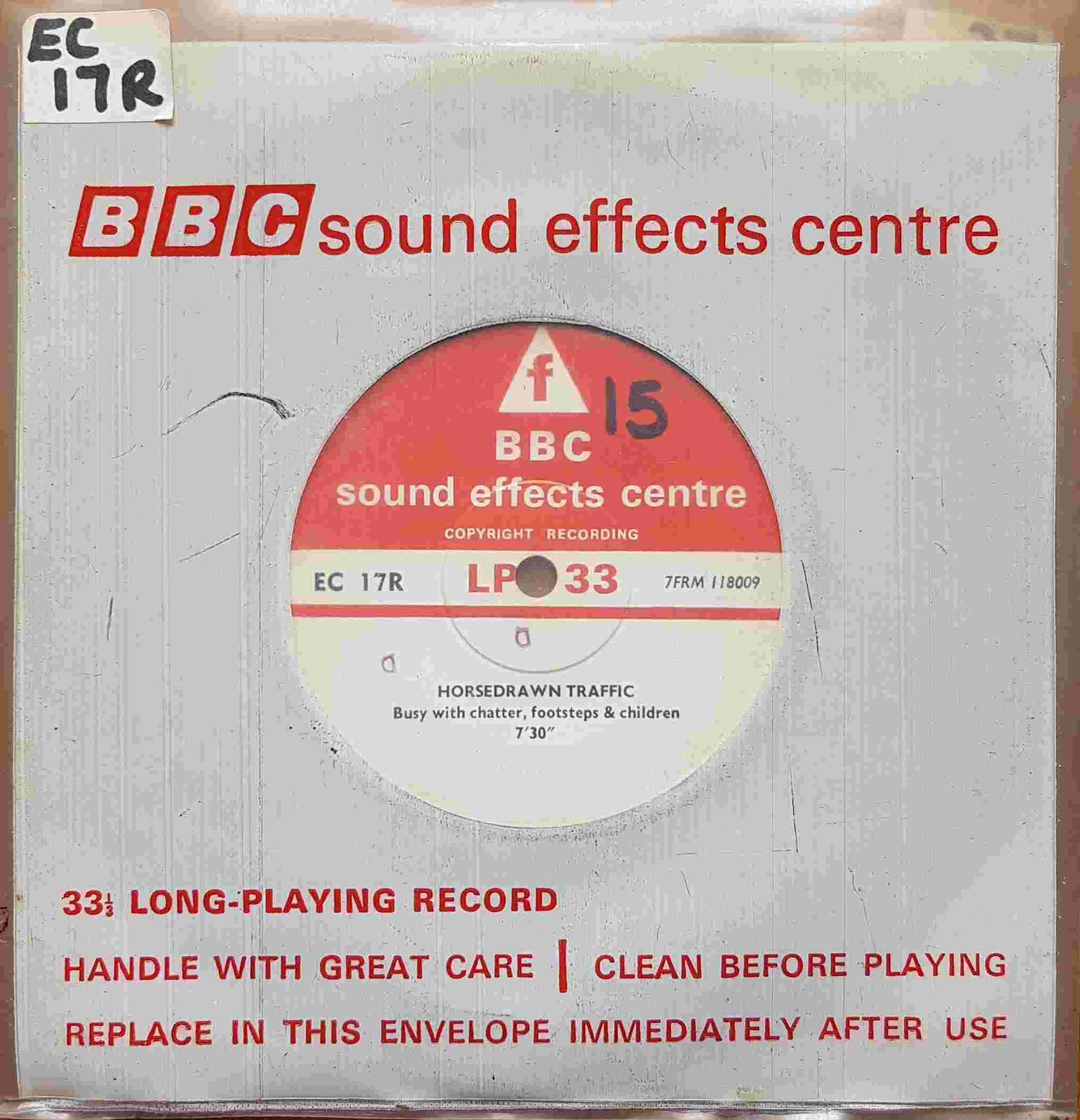 EC 17R Horsedrawn traffic Not registered from the BBC singles - Records and Tapes library Picture of EC 17R Horsedrawn traffic by artist Not registered from the BBC singles - Records and Tapes library