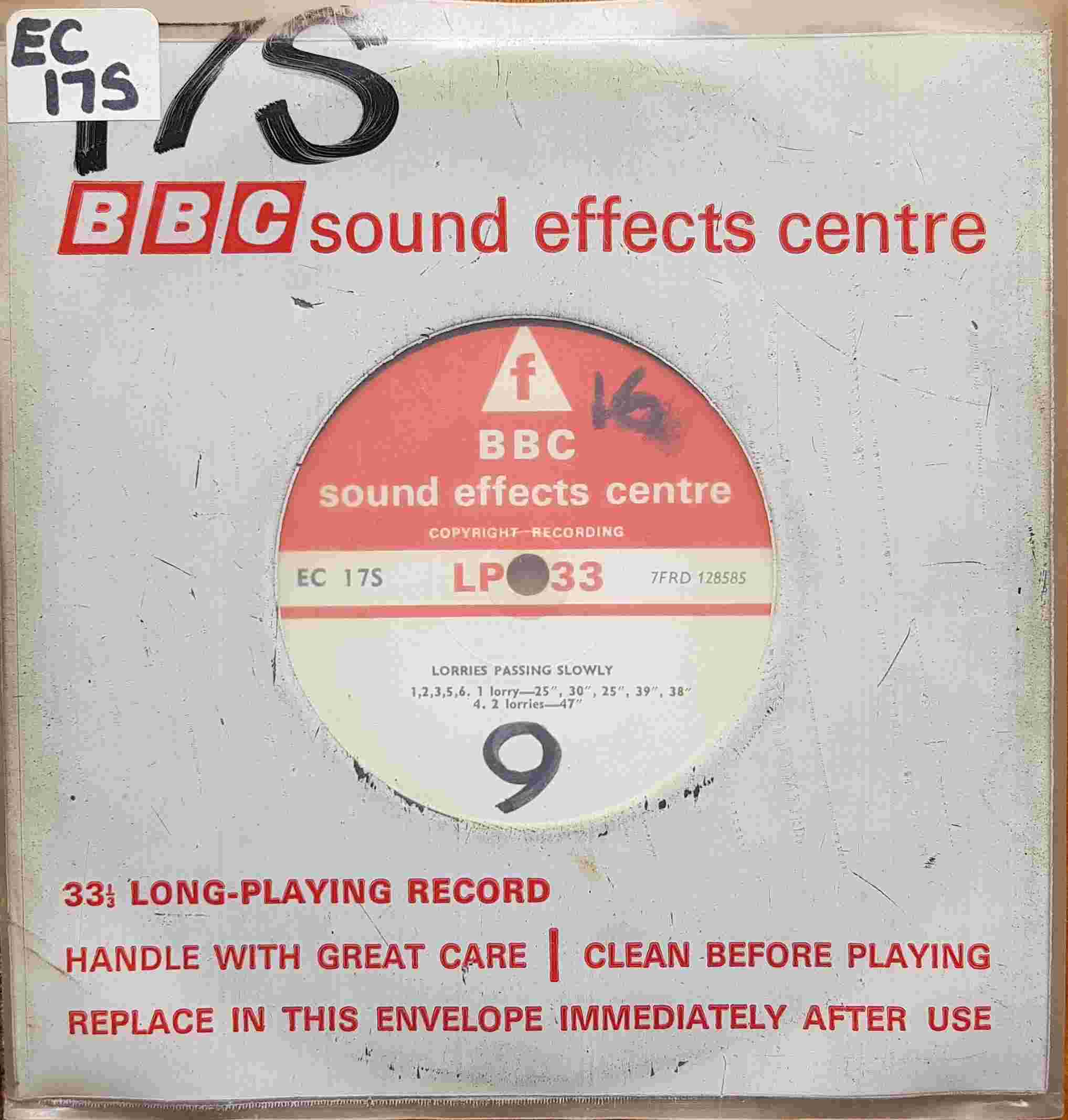 Picture of EC 17S Lorries passing slowly / Tractors & lorries passing slowly by artist Not registered from the BBC singles - Records and Tapes library