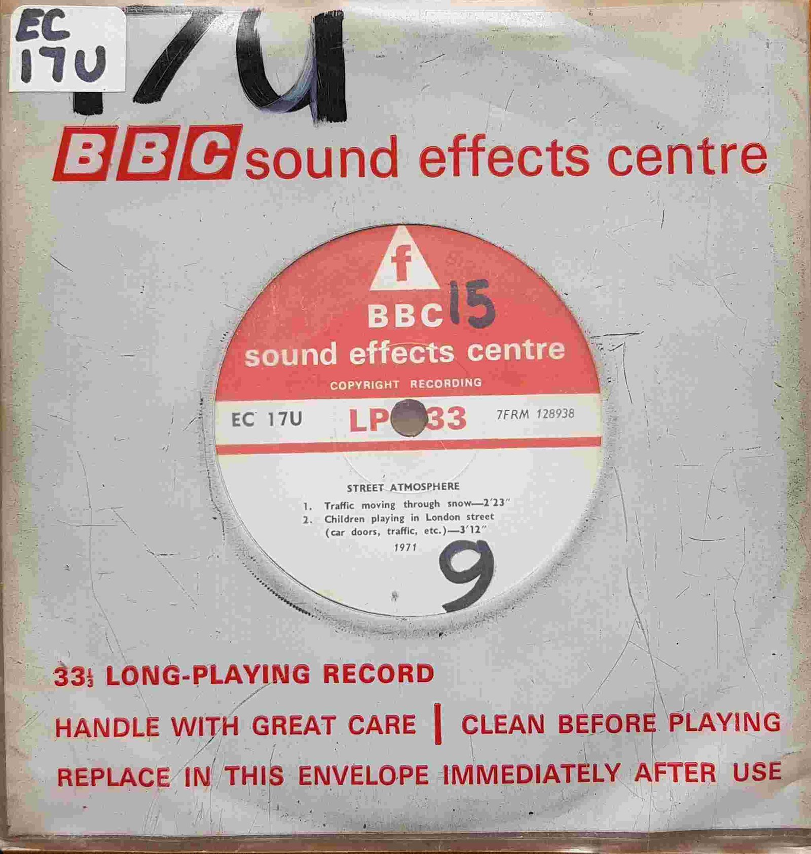 EC 17U Street atmosphere / Traffic at night Not registered from the BBC singles - Records and Tapes library Picture of EC 17U Street atmosphere / Traffic at night by artist Not registered from the BBC singles - Records and Tapes library