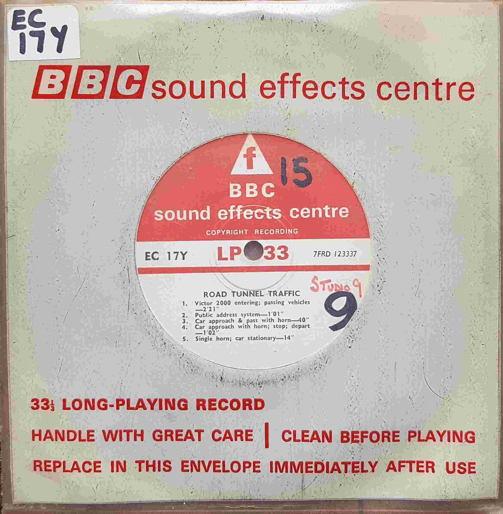 Picture of EC 17Y Road tunnel traffic by artist Not registered from the BBC records and Tapes library