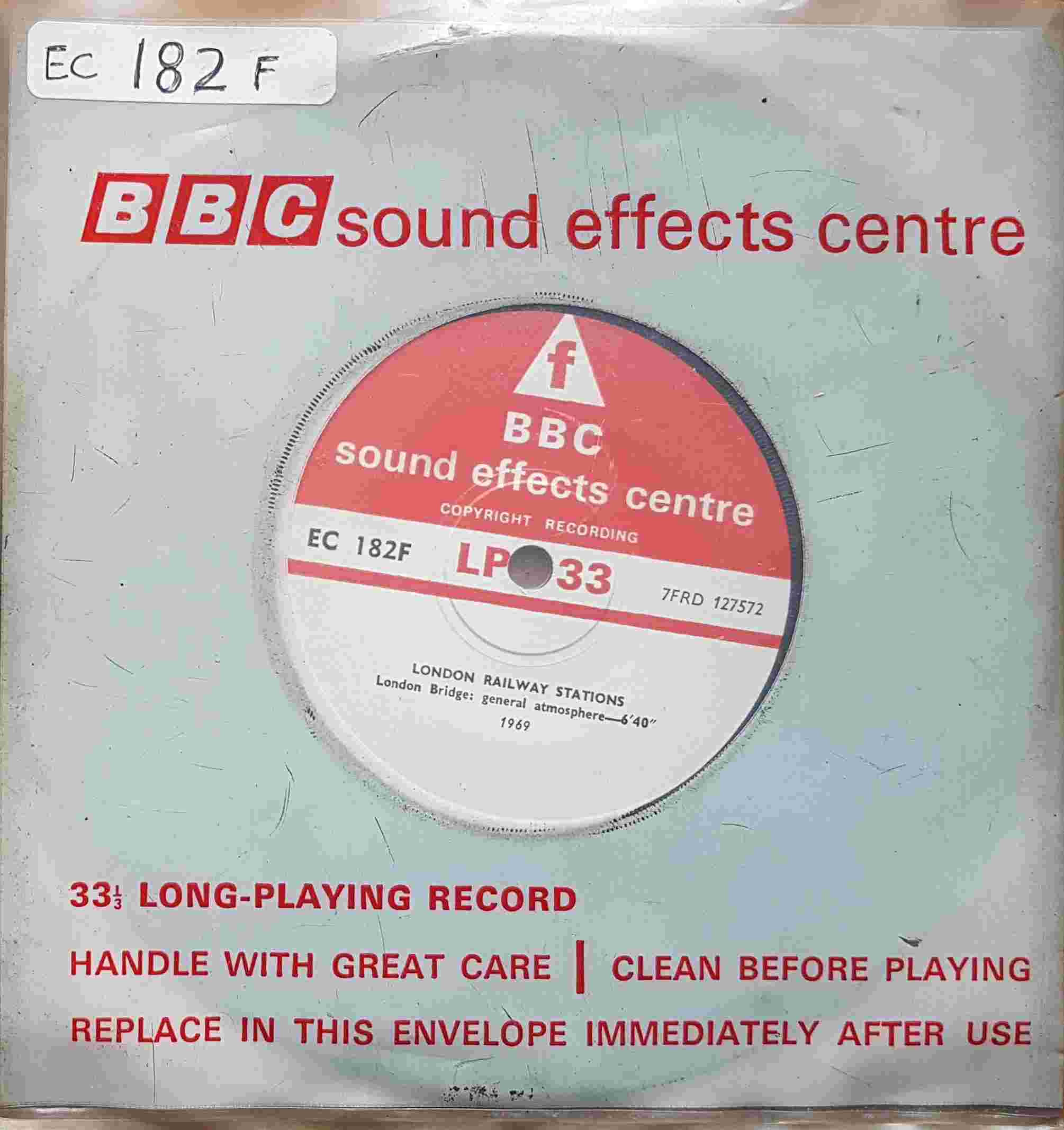 Picture of EC 182F London railway stations by artist Not registered from the BBC singles - Records and Tapes library