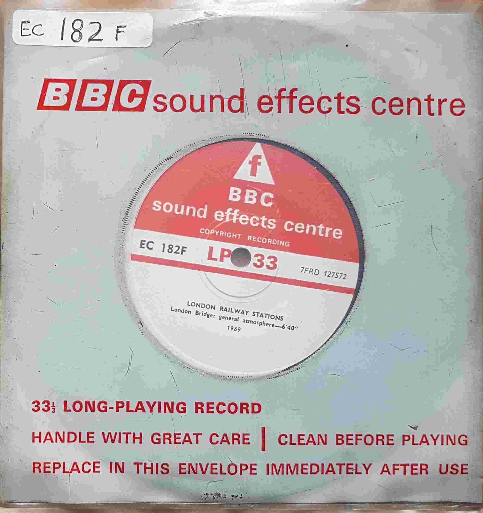 EC 182F London railway stations Not registered from the BBC singles - Records and Tapes library Picture of EC 182F London railway stations by artist Not registered from the BBC singles - Records and Tapes library