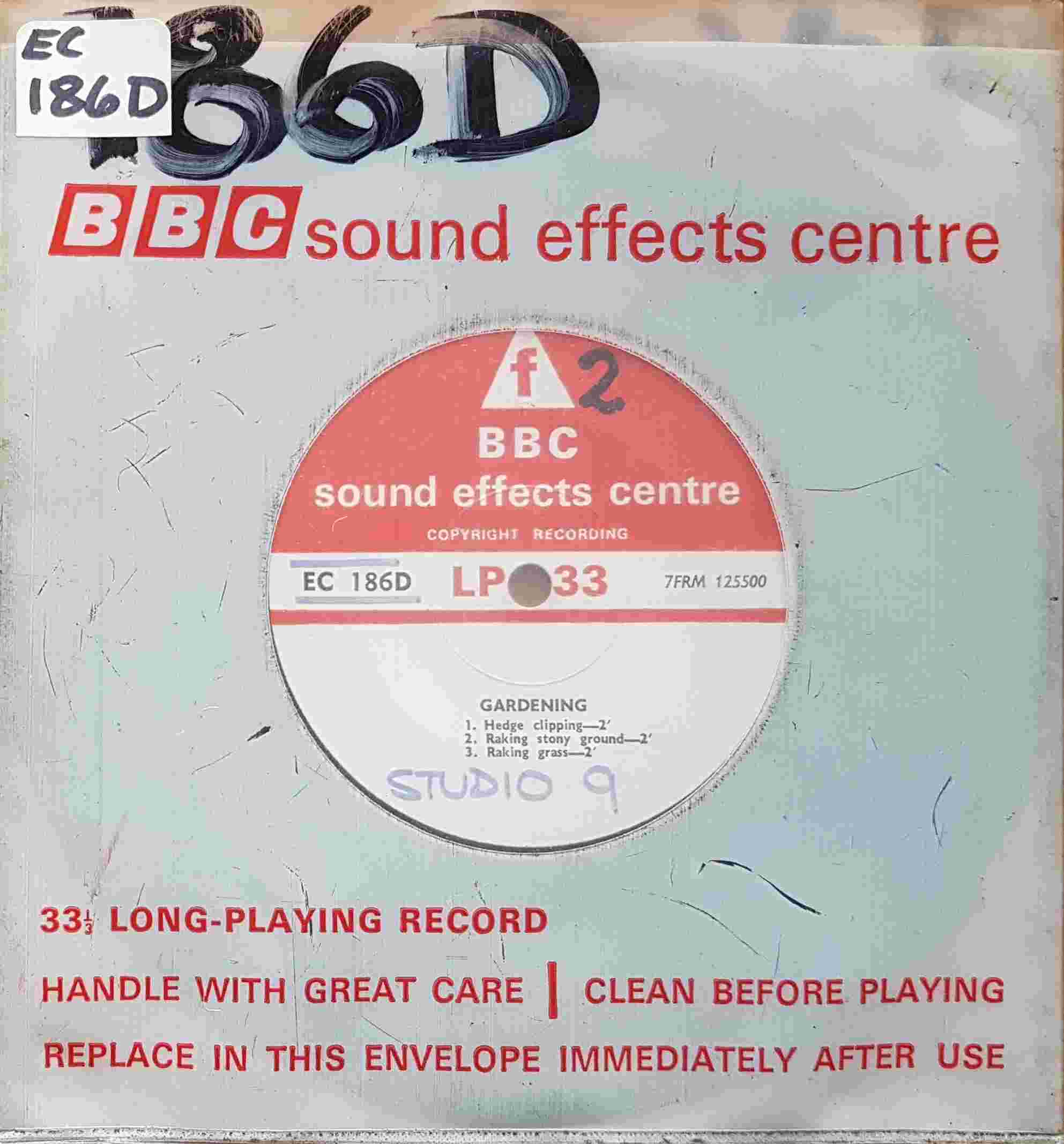 Picture of EC 186D Gardening by artist Not registered from the BBC singles - Records and Tapes library