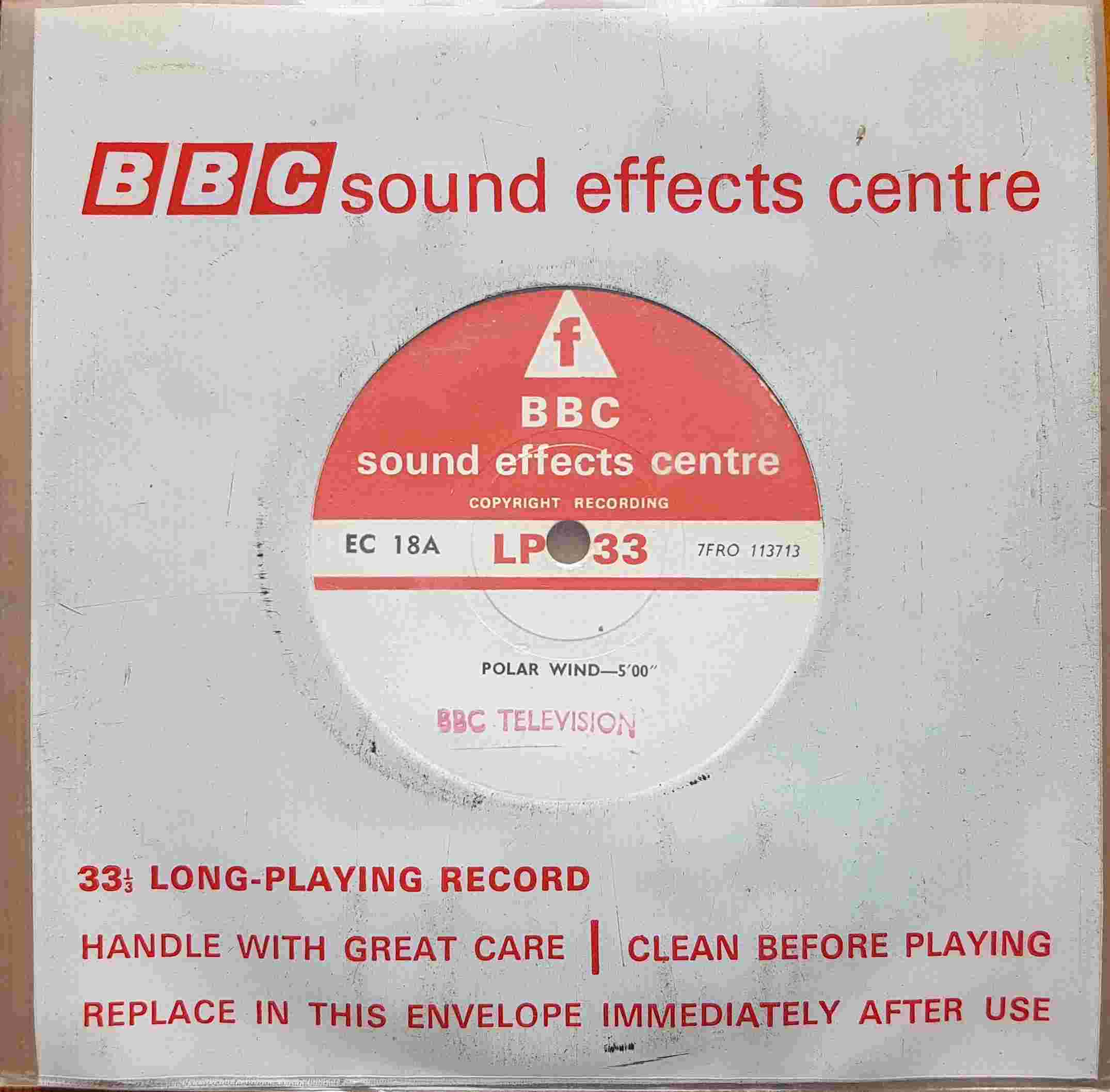 Picture of EC 18A Wind single by artist Not registered from the BBC records and Tapes library