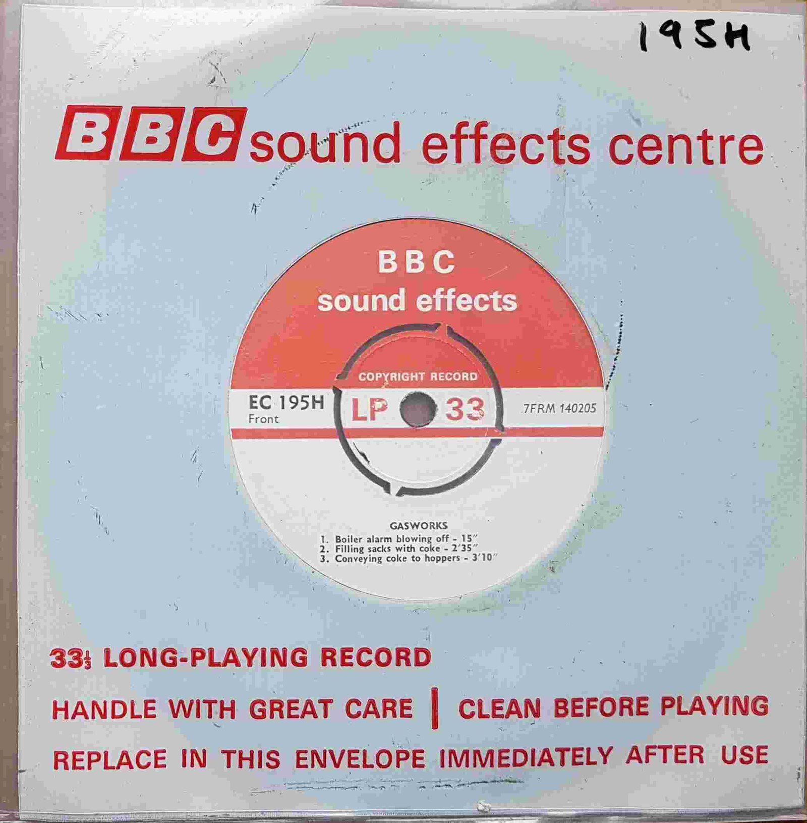 EC 195H Gasworks Not registered from the BBC singles - Records and Tapes library Picture of EC 195H Gasworks by artist Not registered from the BBC singles - Records and Tapes library