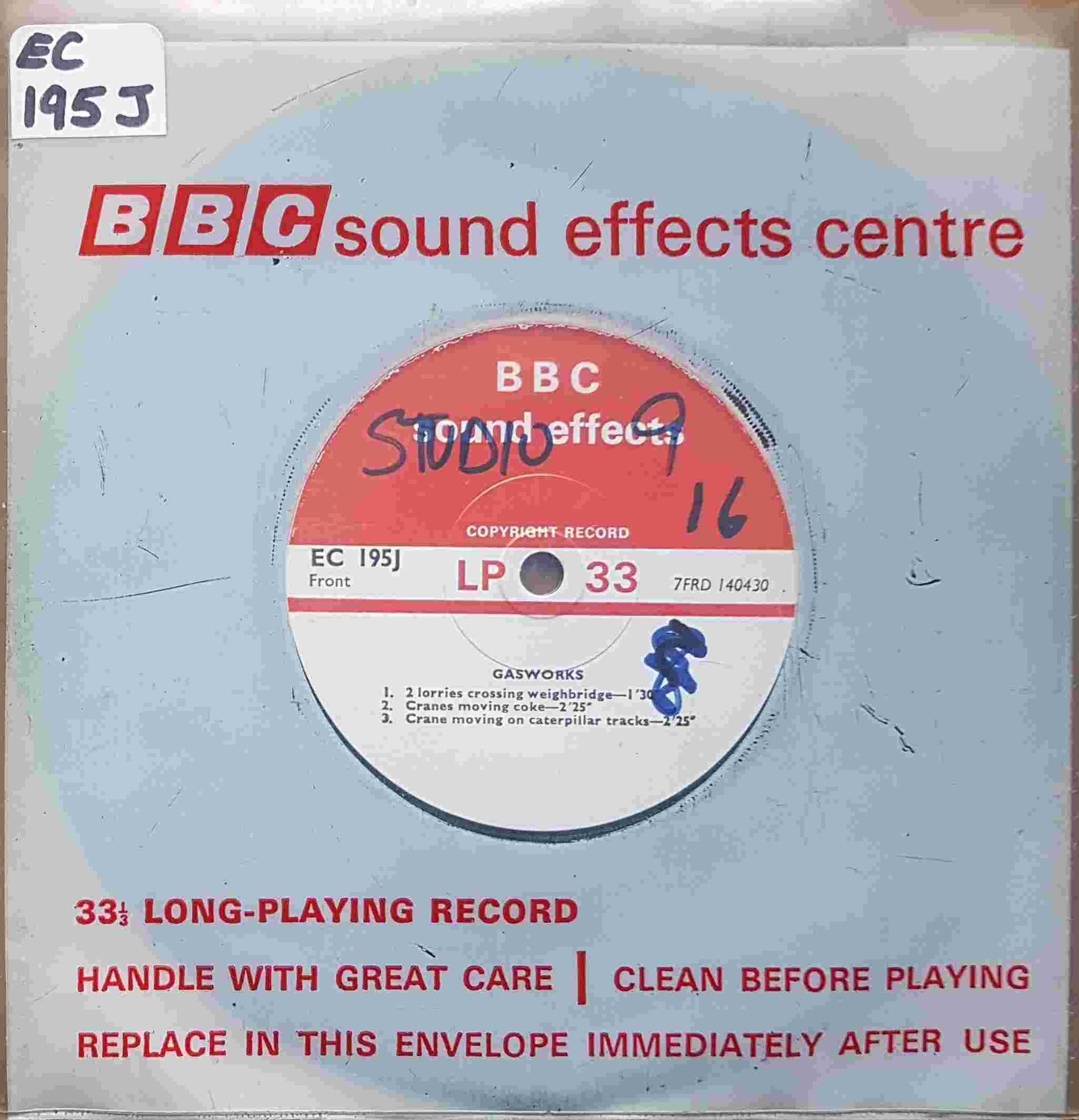 EC 195J Gasworks Not registered from the BBC singles - Records and Tapes library Picture of EC 195J Gasworks by artist Not registered from the BBC singles - Records and Tapes library