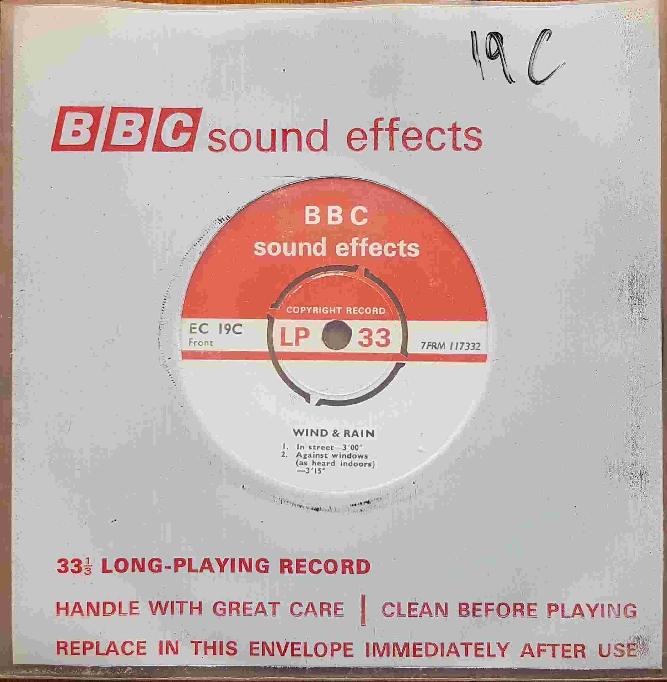 Picture of EC 19C Rain by artist Not registered from the BBC singles - Records and Tapes library