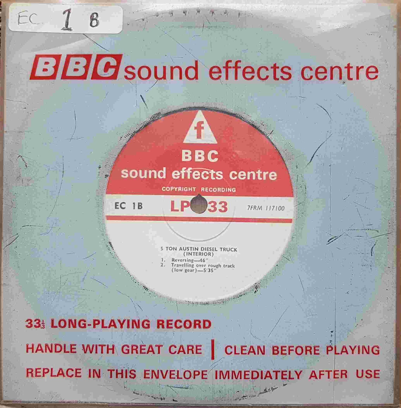 EC 1B 5 ton Austin diesel truck Not registered from the BBC singles - Records and Tapes library Picture of EC 1B 5 ton Austin diesel truck by artist Not registered from the BBC singles - Records and Tapes library